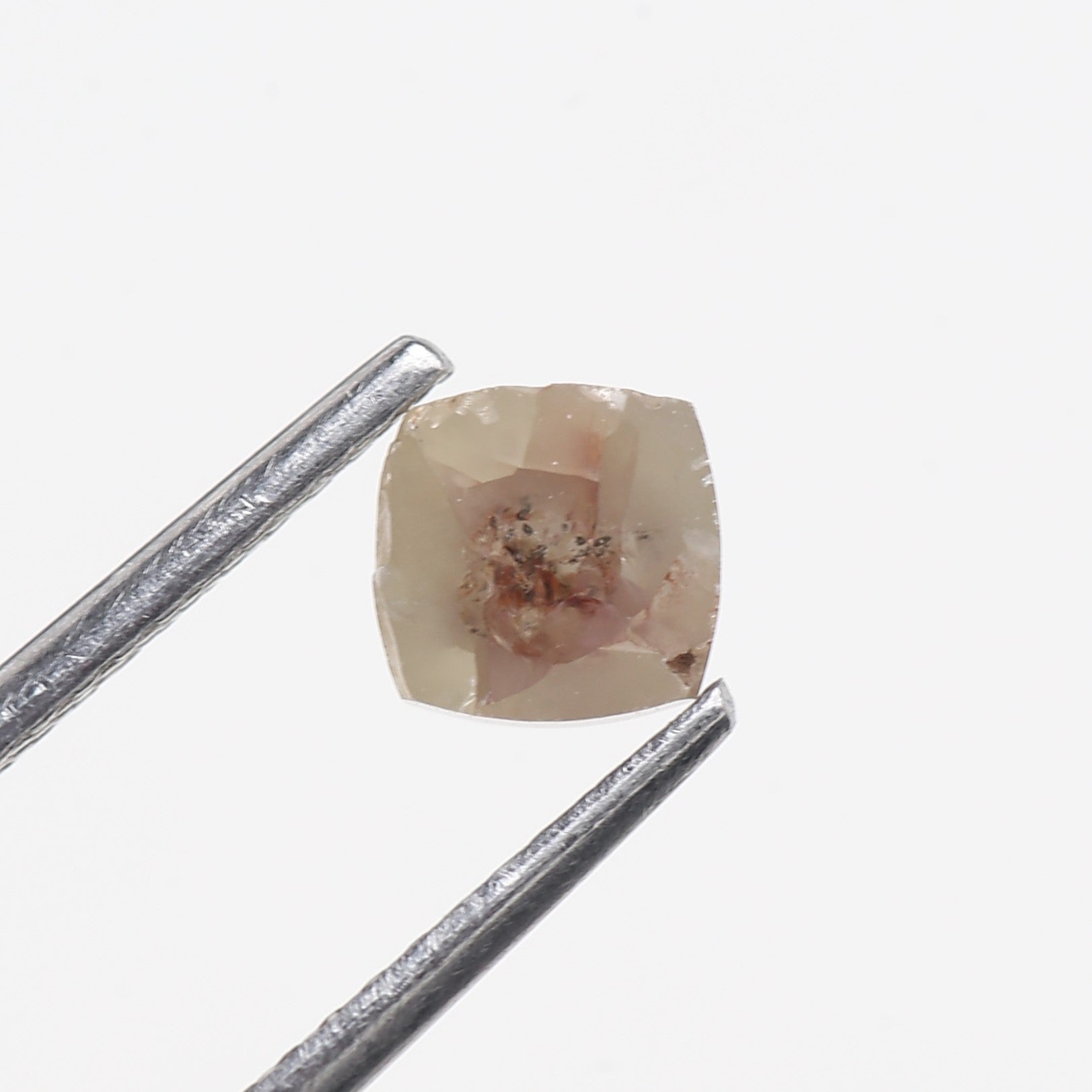 0.79 Carat Cushion Cut Natural Brown Salt And Pepper Diamond 4.83 MM