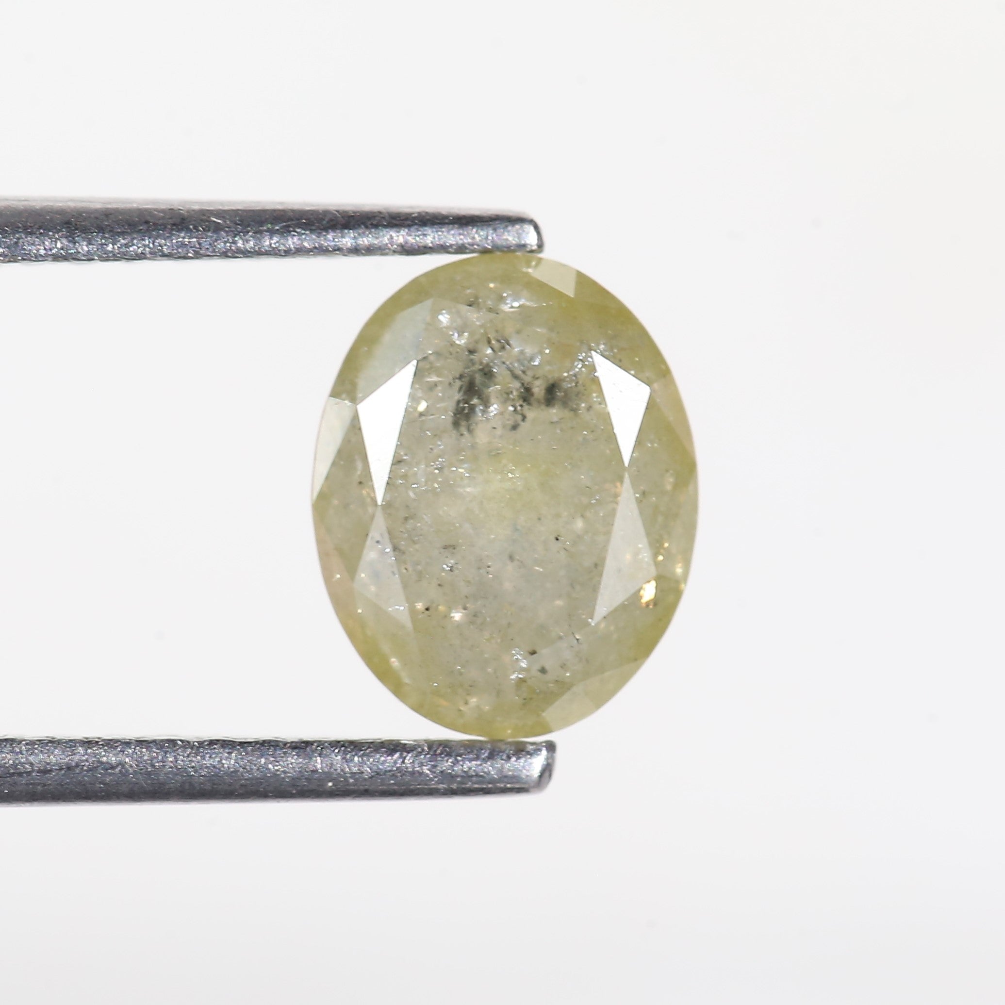1.6 Carat Celestial Oval Cut Salt and Pepper Diamond 7.7 MM