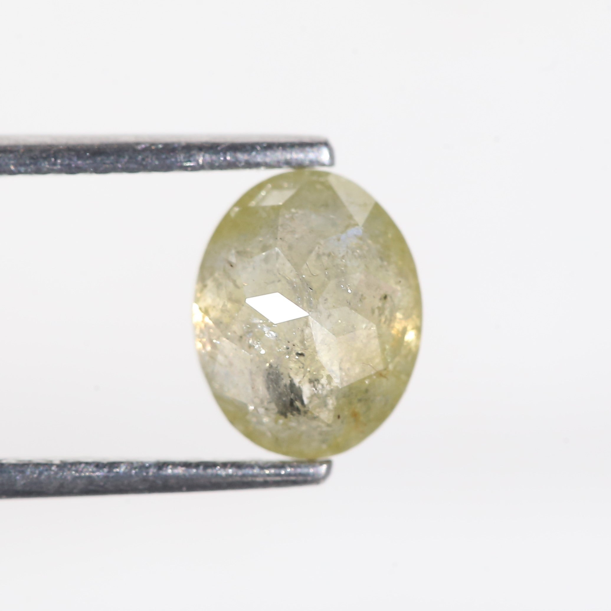 1.6 Carat Celestial Oval Cut Salt and Pepper Diamond 7.7 MM