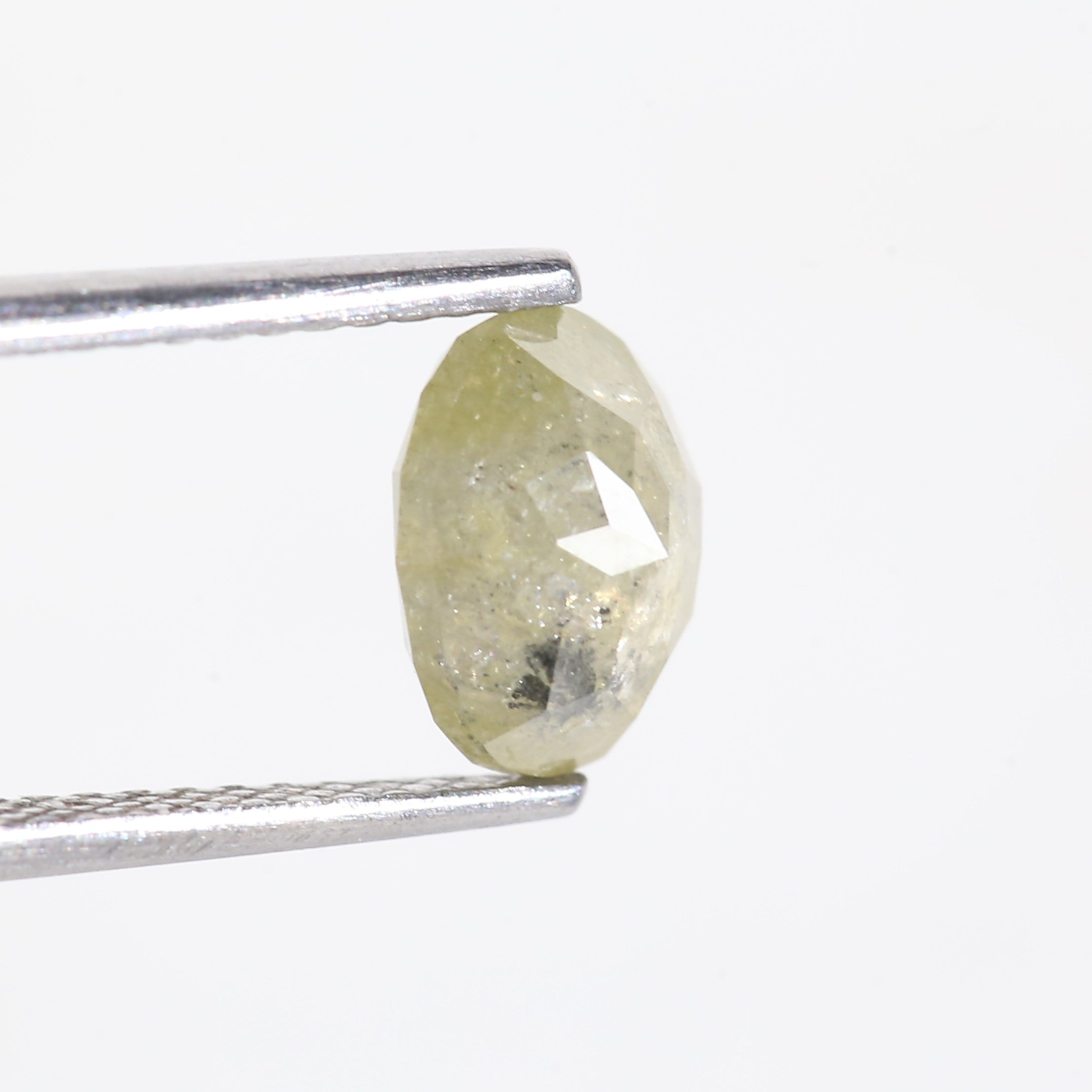 1.6 Carat Celestial Oval Cut Salt and Pepper Diamond 7.7 MM