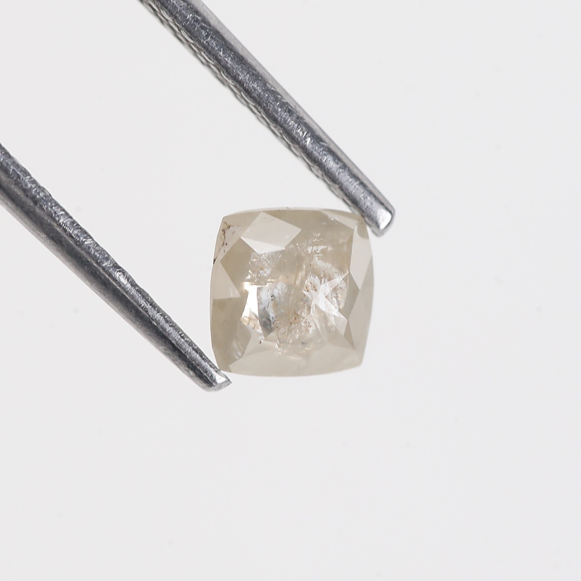 0.56 Carat Cushion Cut Natural Salt And Pepper Diamond 4.74 MM