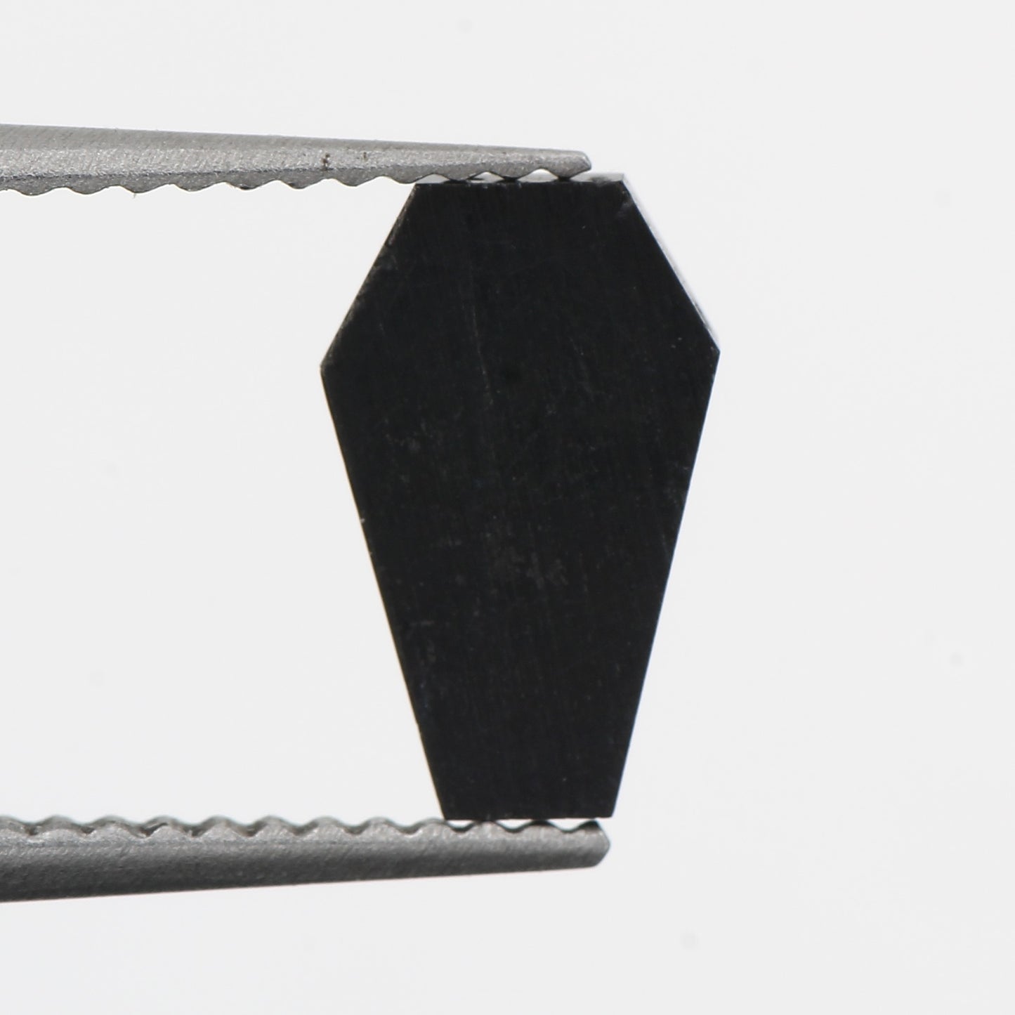 AAA 0.50 Carat 5.5 MM Coffin Fancy Natural Black Diamond Engagement Ring - Blackdiamond