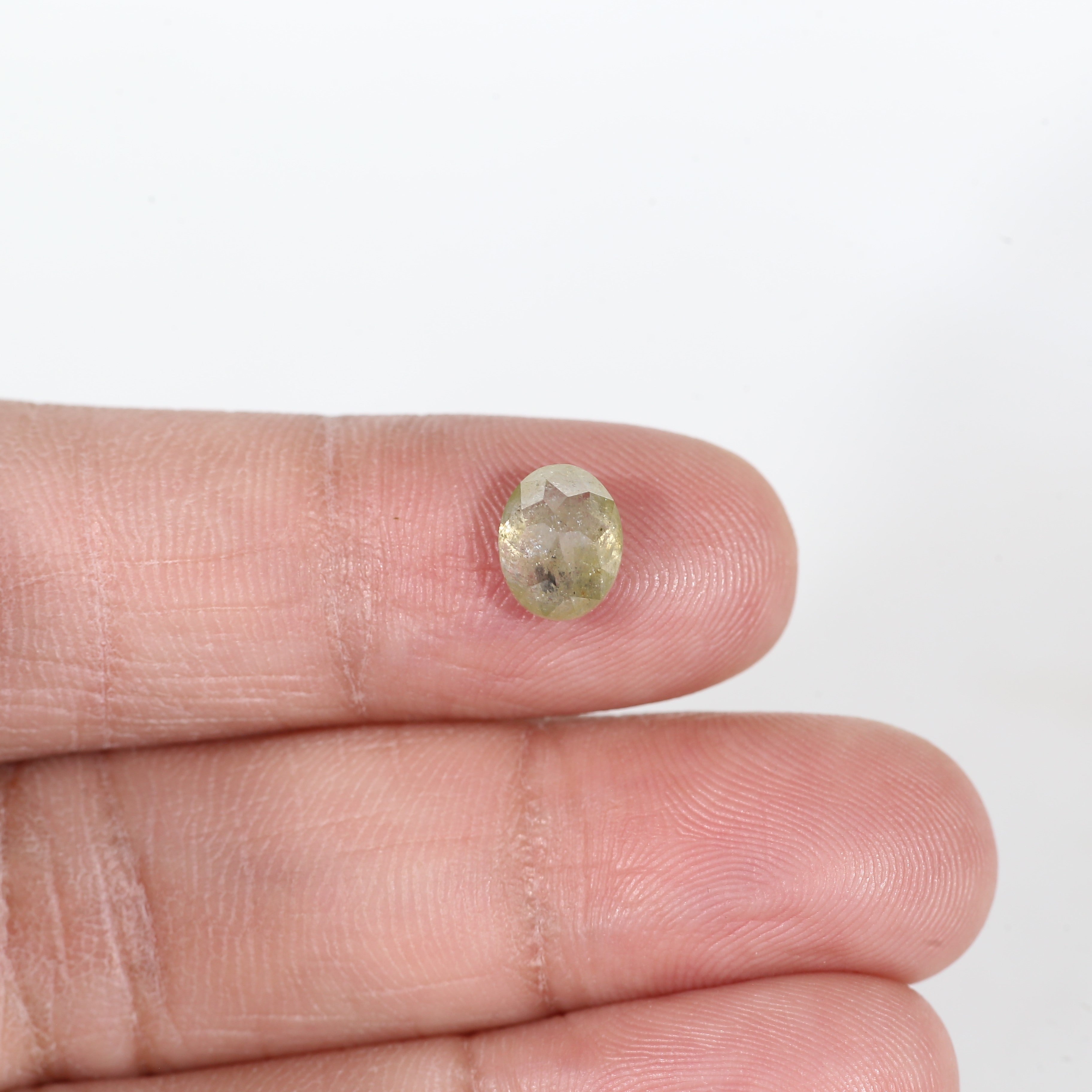 1.6 Carat Celestial Oval Cut Salt and Pepper Diamond 7.7 MM