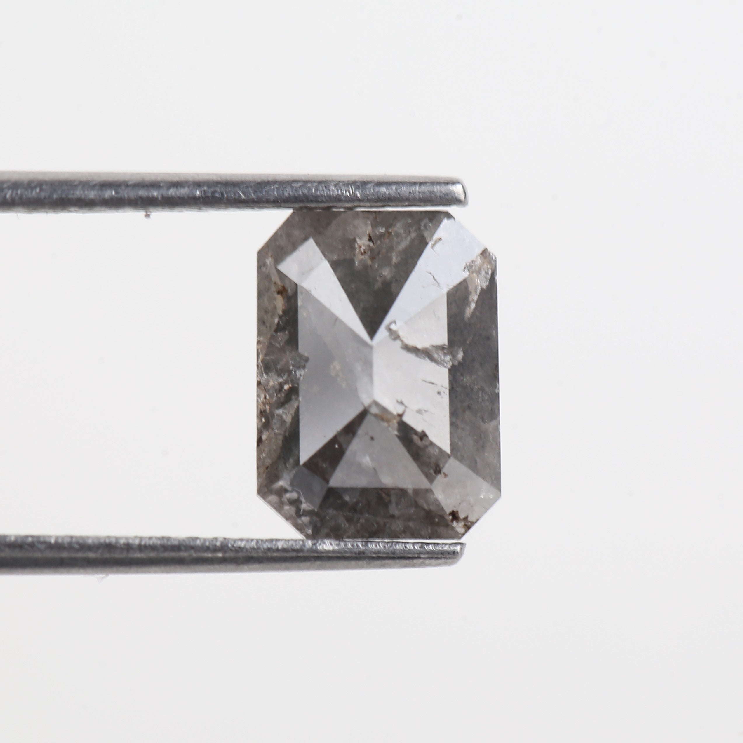 2.54 Carat Natural Black Gary Emerald Salt And Pepper Loose Diamond