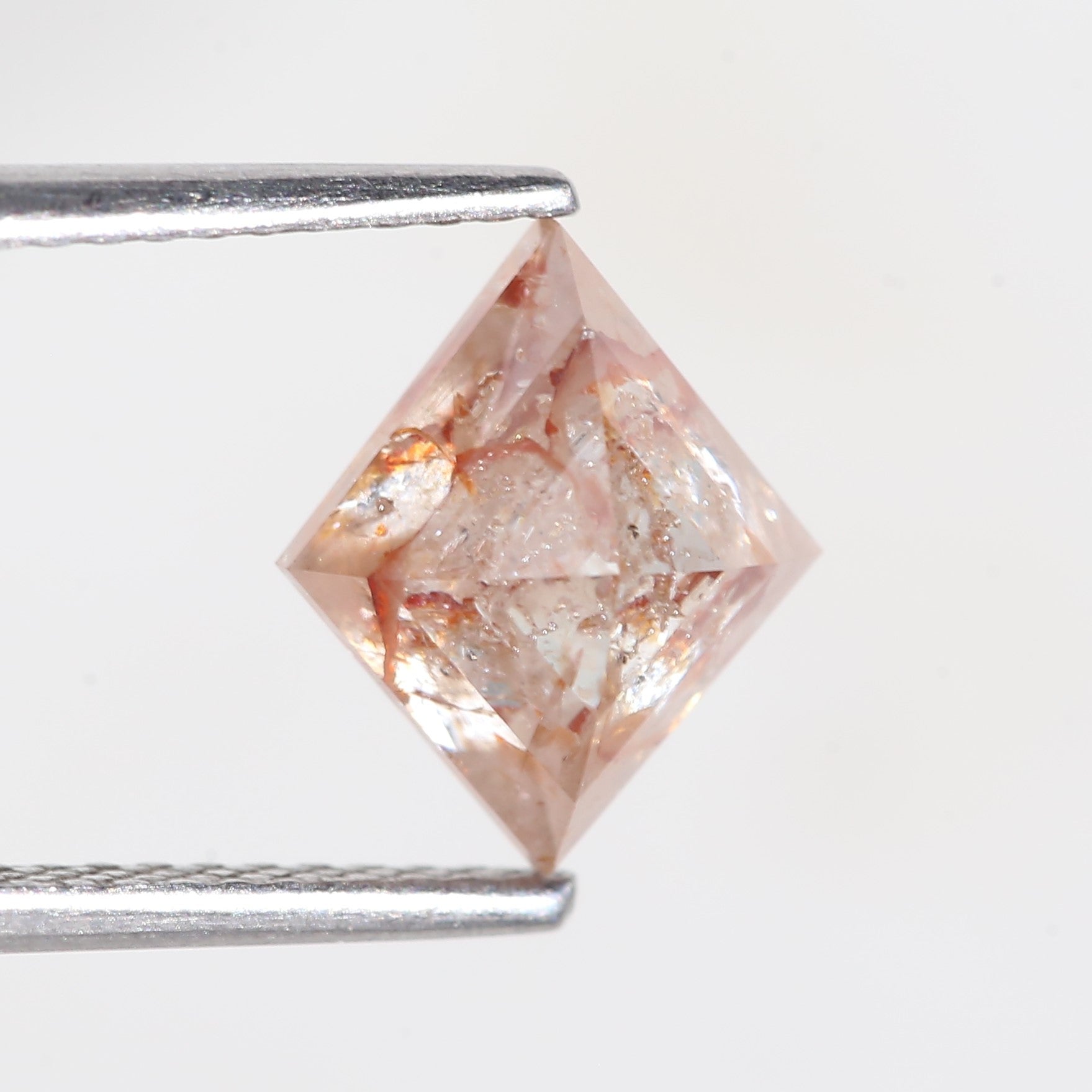 2.15 Carat Lozenge Red Salt and Pepper Diamond 9.6 MM