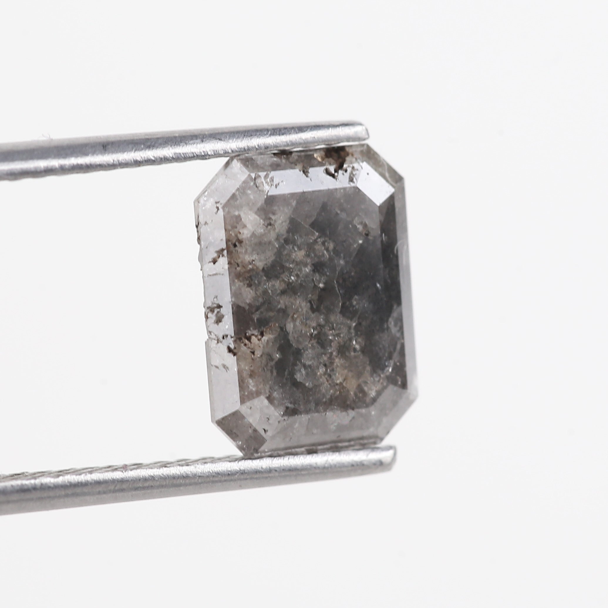 2.54 Carat Natural Black Gary Emerald Salt And Pepper Loose Diamond