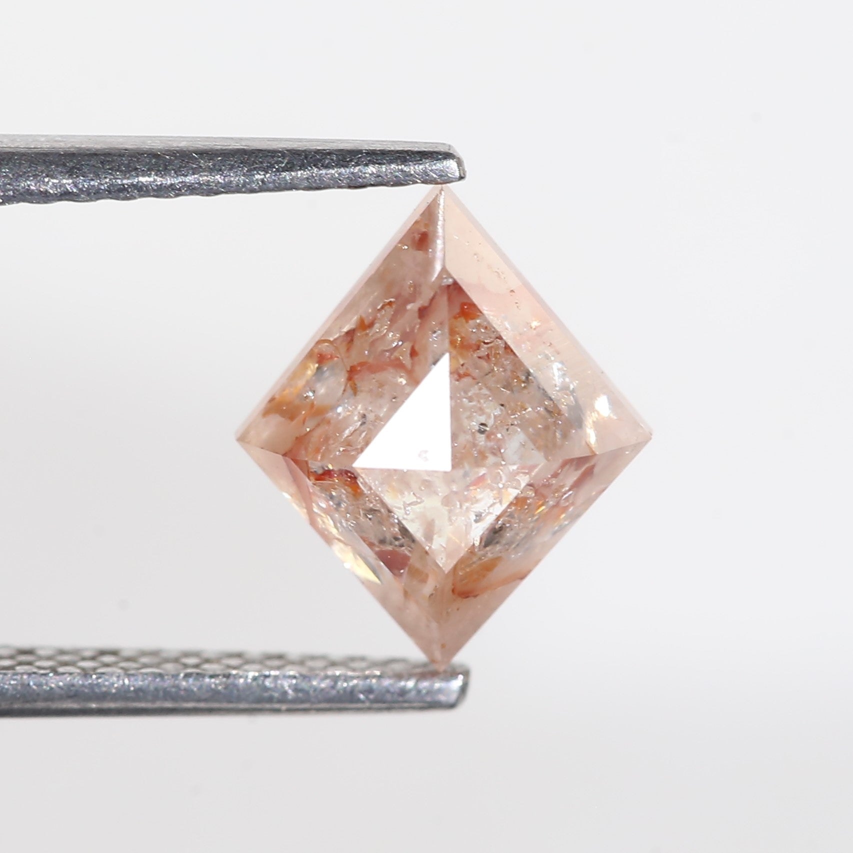 2.15 Carat Lozenge Red Salt and Pepper Diamond 9.6 MM