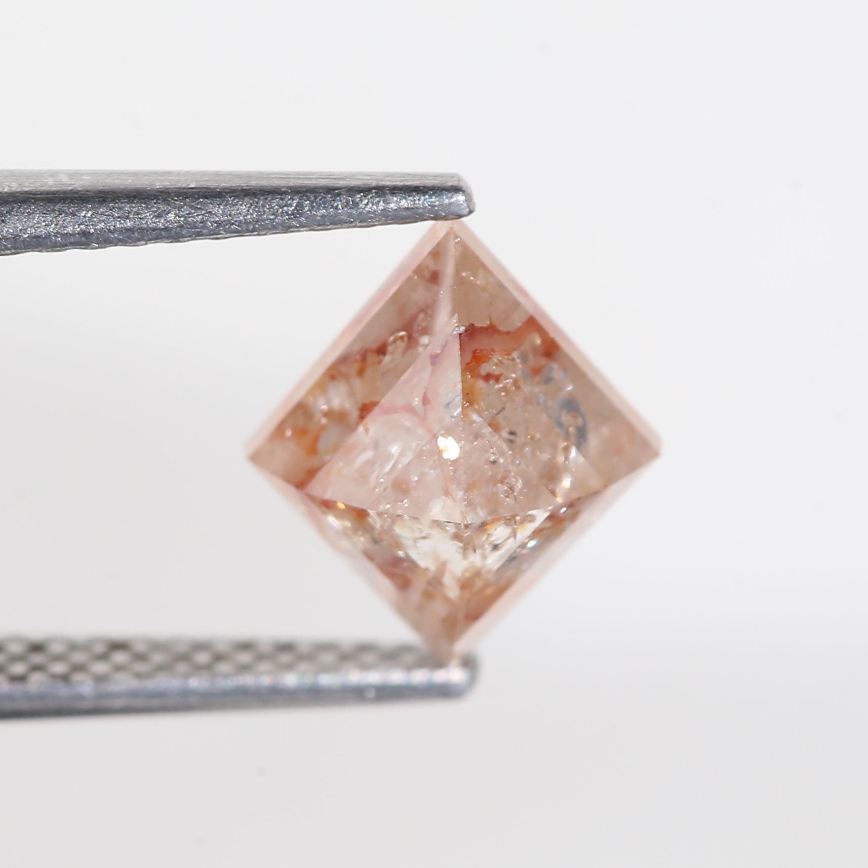 2.15 Carat Lozenge Red Salt and Pepper Diamond 9.6 MM