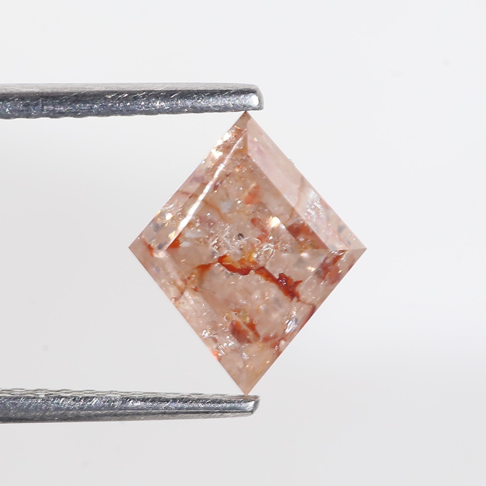 2.15 Carat Lozenge Red Salt and Pepper Diamond 9.6 MM