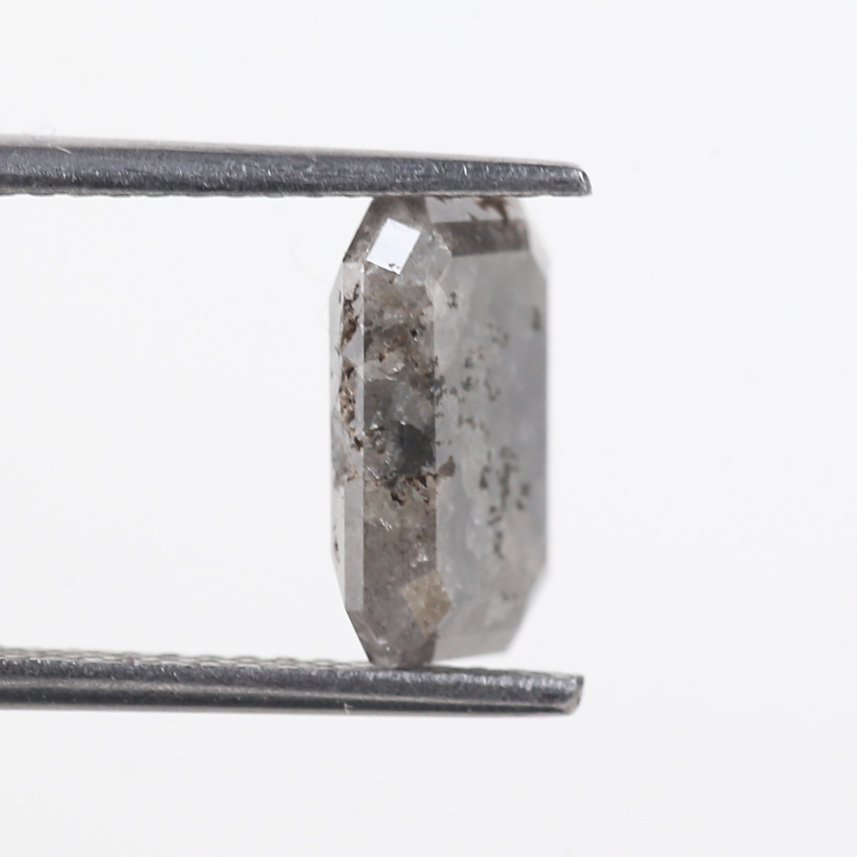 2.54 Carat Natural Black Gary Emerald Salt And Pepper Loose Diamond