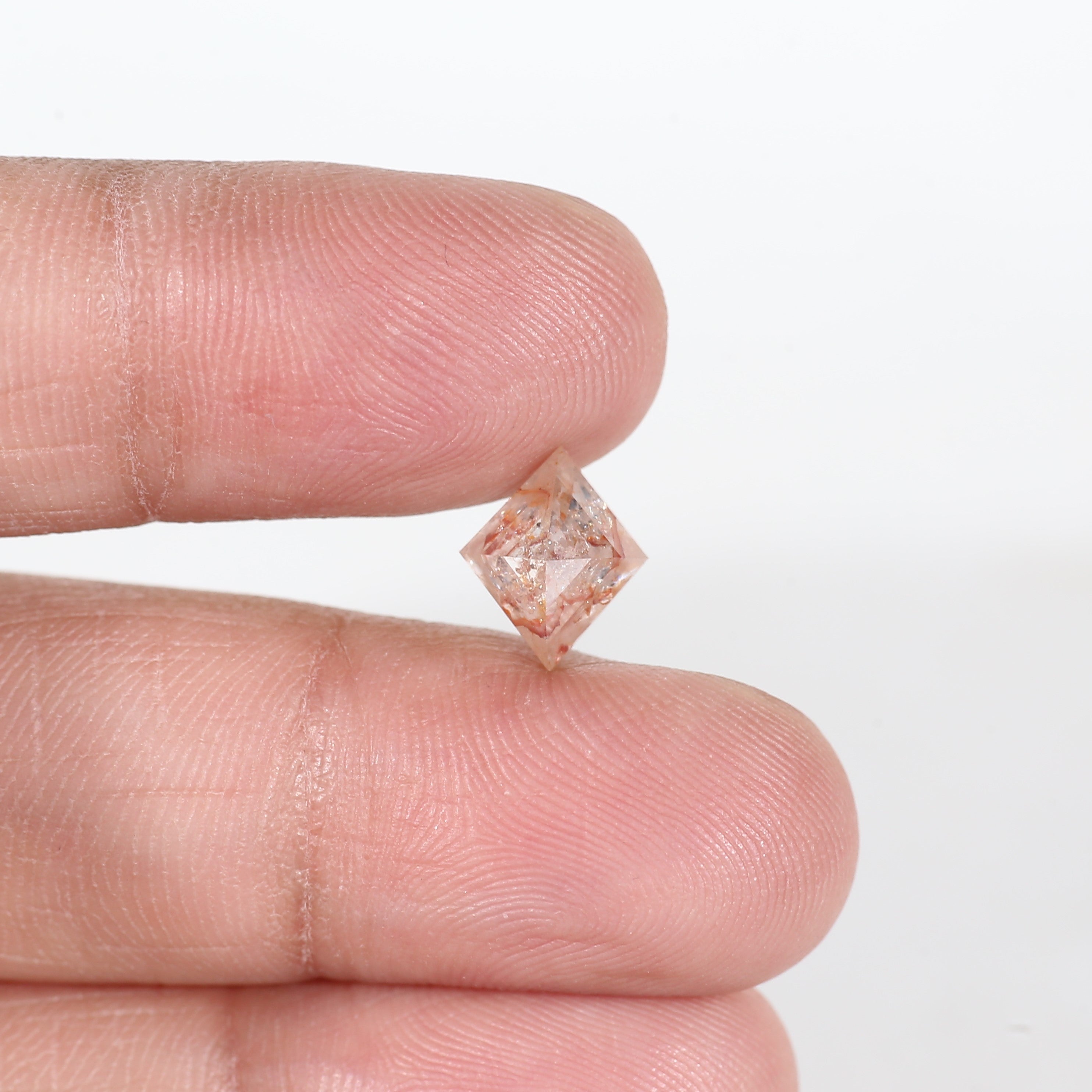2.15 Carat Lozenge Red Salt and Pepper Diamond 9.6 MM