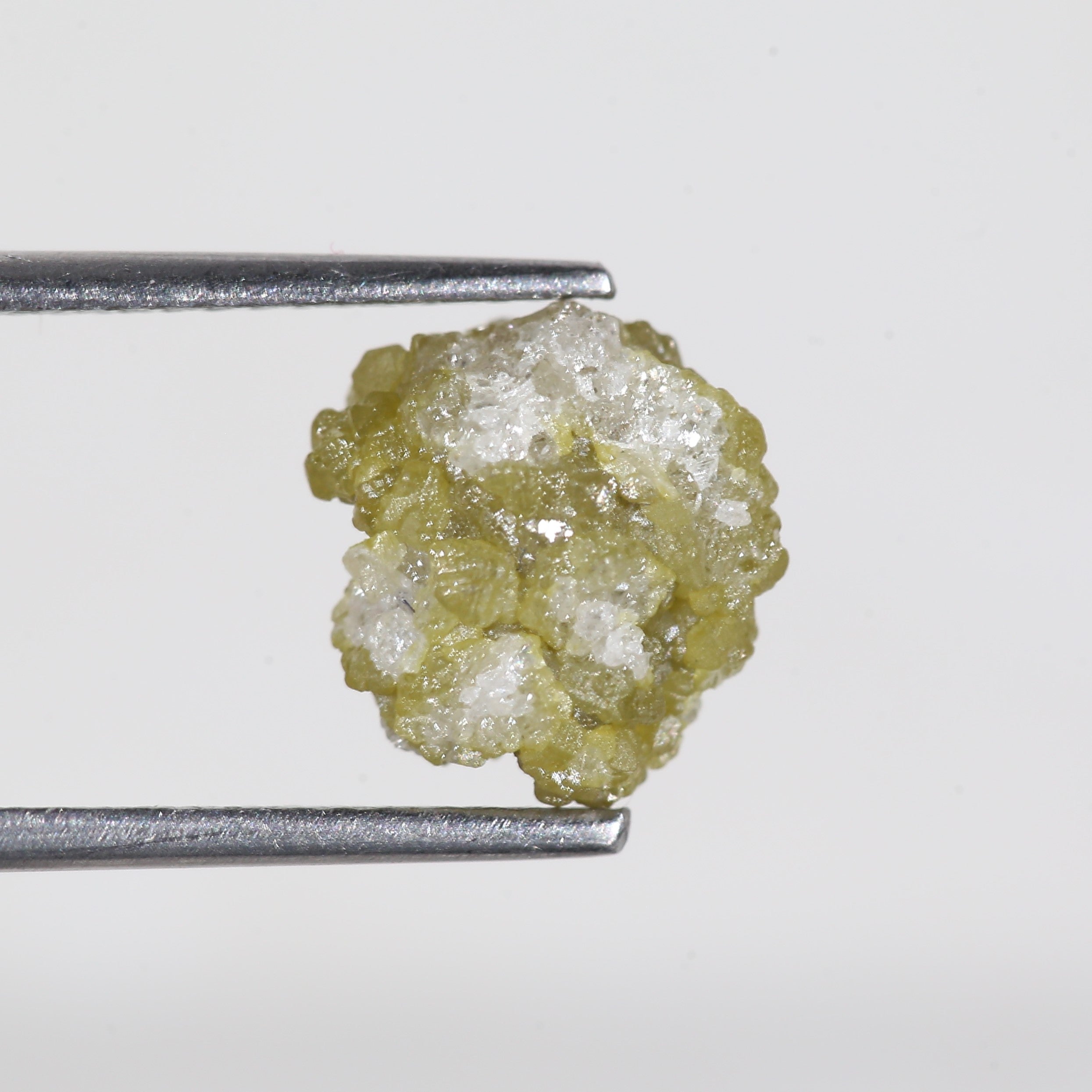 3.3 Carat Natural Yellow White Rough Uncut Diamond 9.4 MM