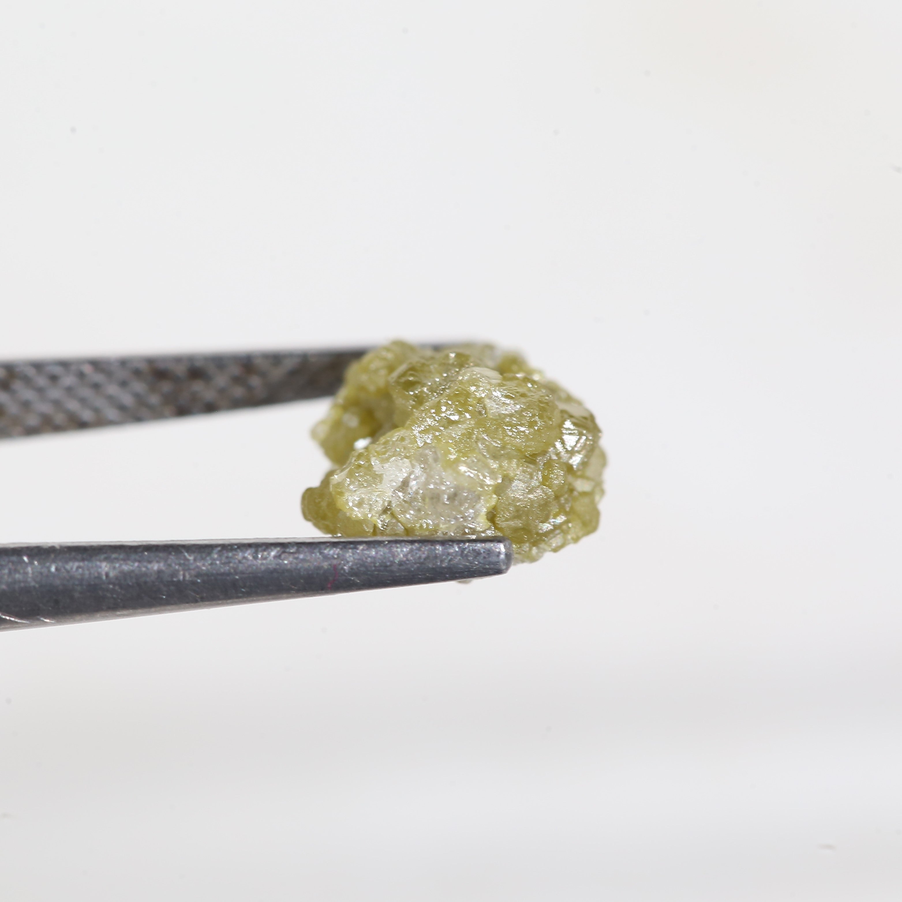 3.3 Carat Natural Yellow White Rough Uncut Diamond 9.4 MM