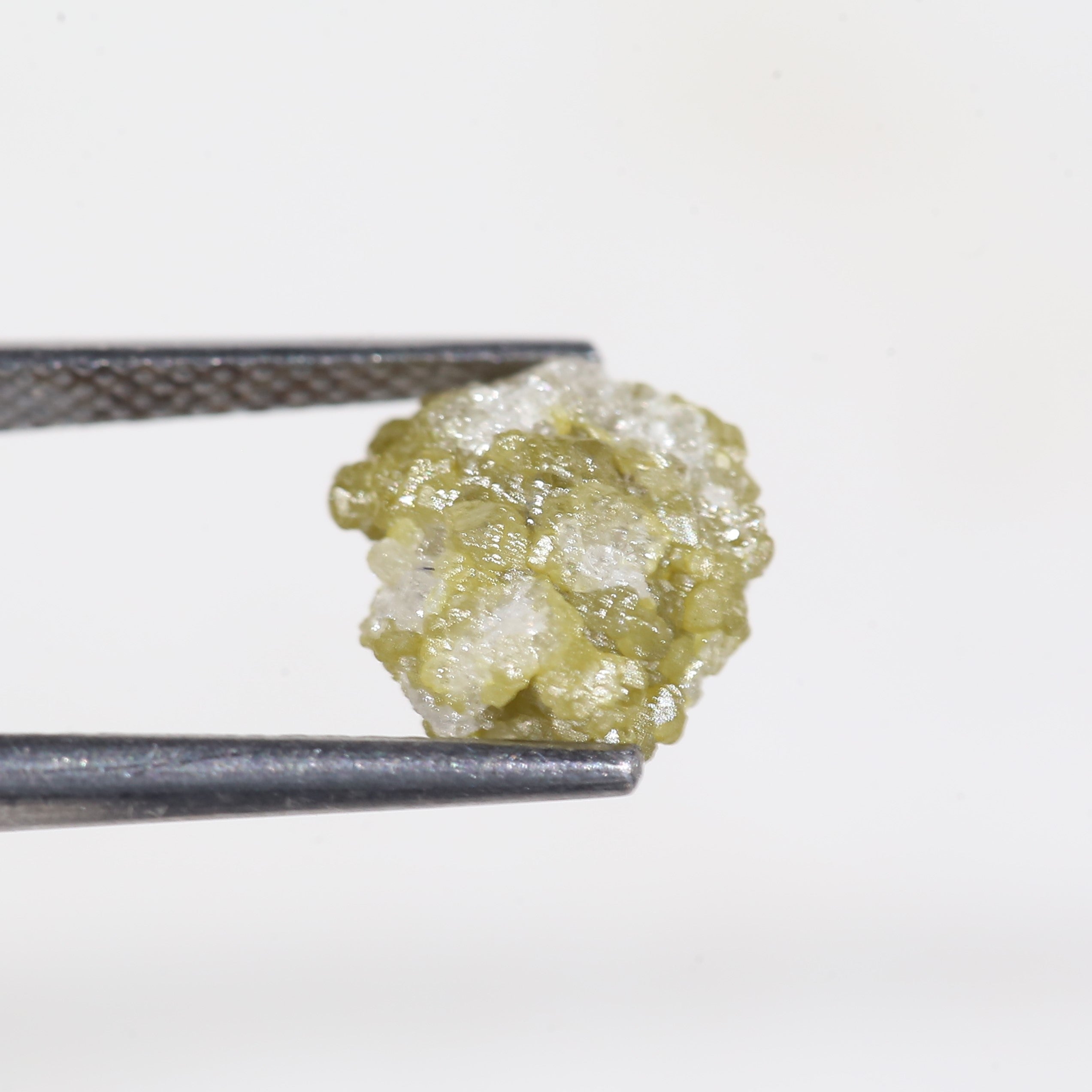 3.3 Carat Natural Yellow White Rough Uncut Diamond 9.4 MM