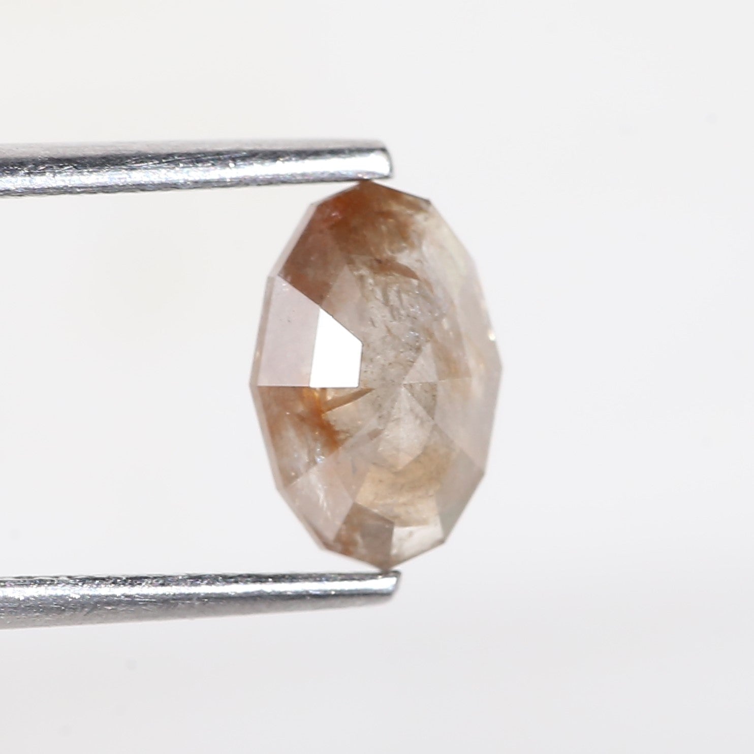 0.96 Carat Modified Oval Cut Salt and Pepper Diamond 8.10 MM