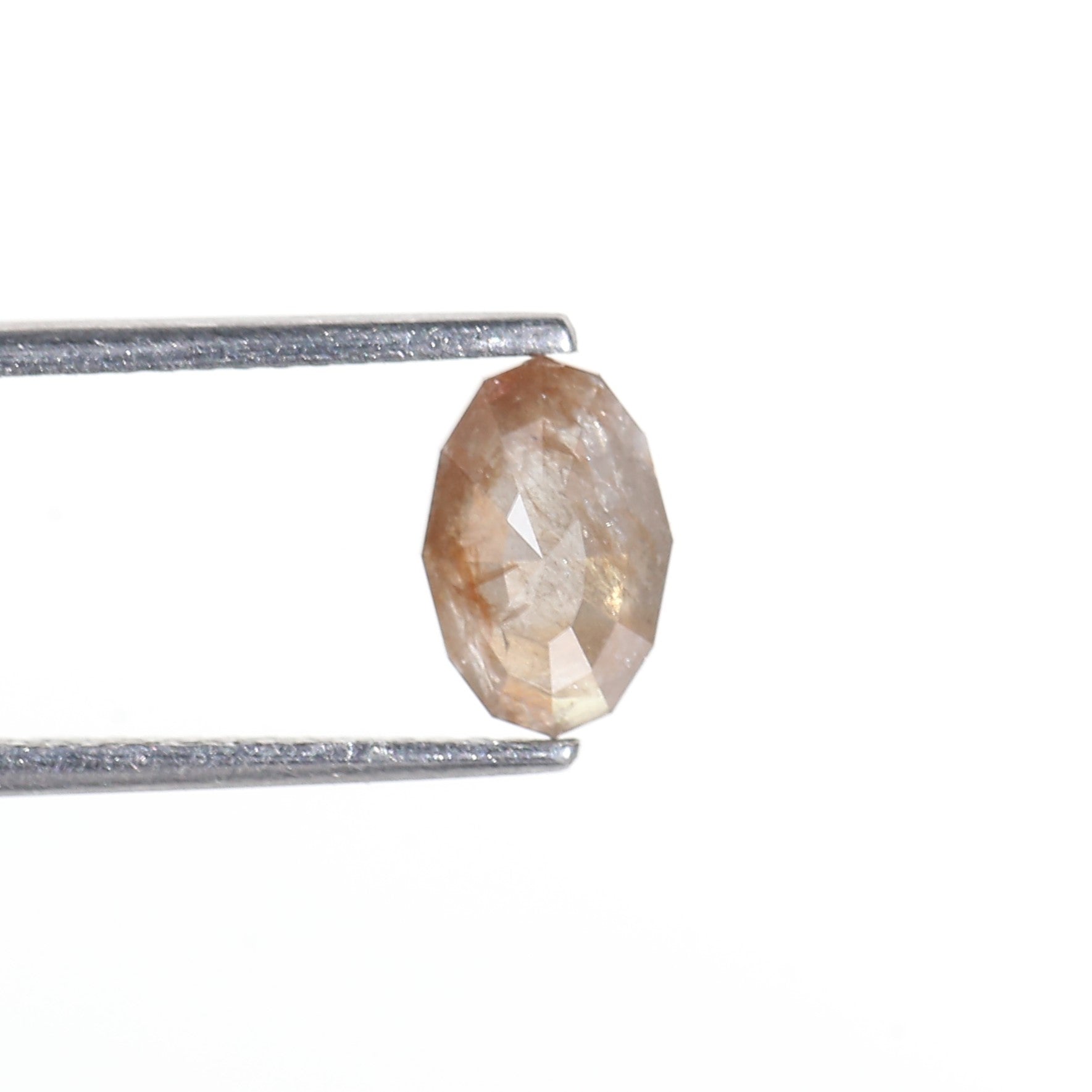 0.96 Carat Modified Oval Cut Salt and Pepper Diamond 8.10 MM