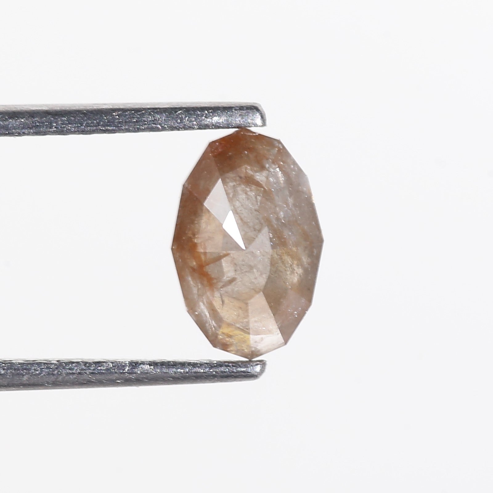 0.96 Carat Modified Oval Cut Salt and Pepper Diamond 8.10 MM