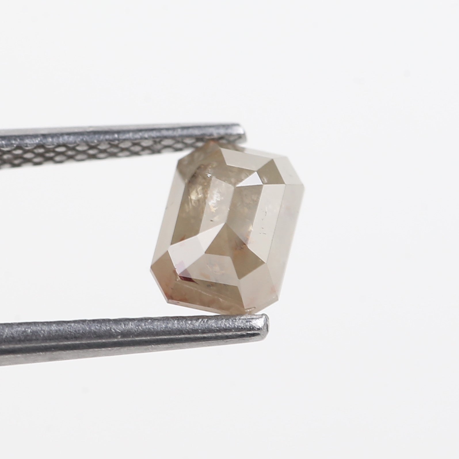 1.16 Carat Brown Emerald Cut Natural Diamond Rustic Loose Diamond 6.60 MM