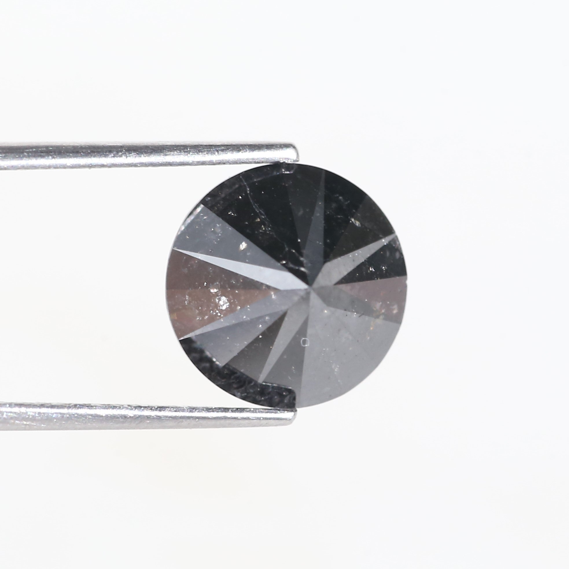 4 Carat Salt and Pepper Diamond Round Shape 10.18 MM