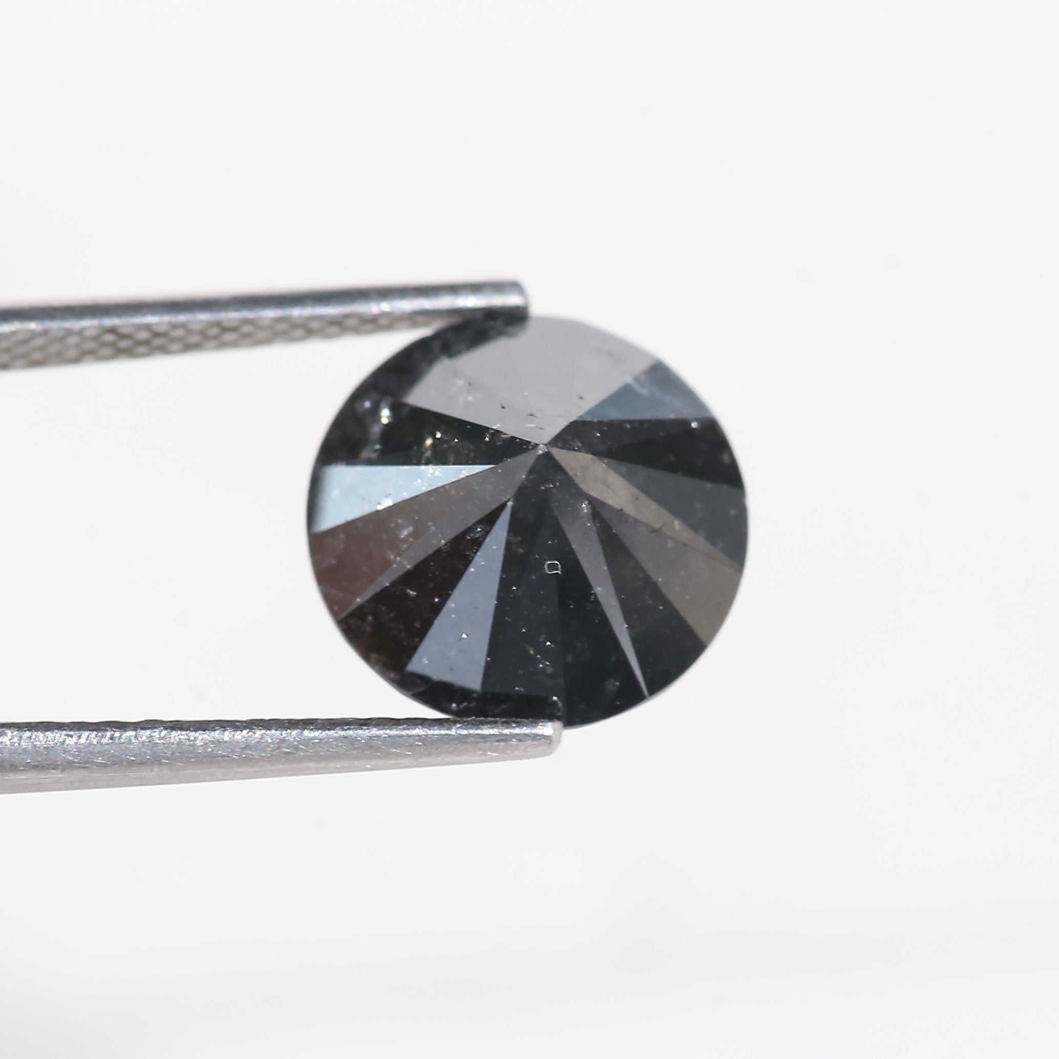 4 Carat Salt and Pepper Diamond Round Shape 10.18 MM