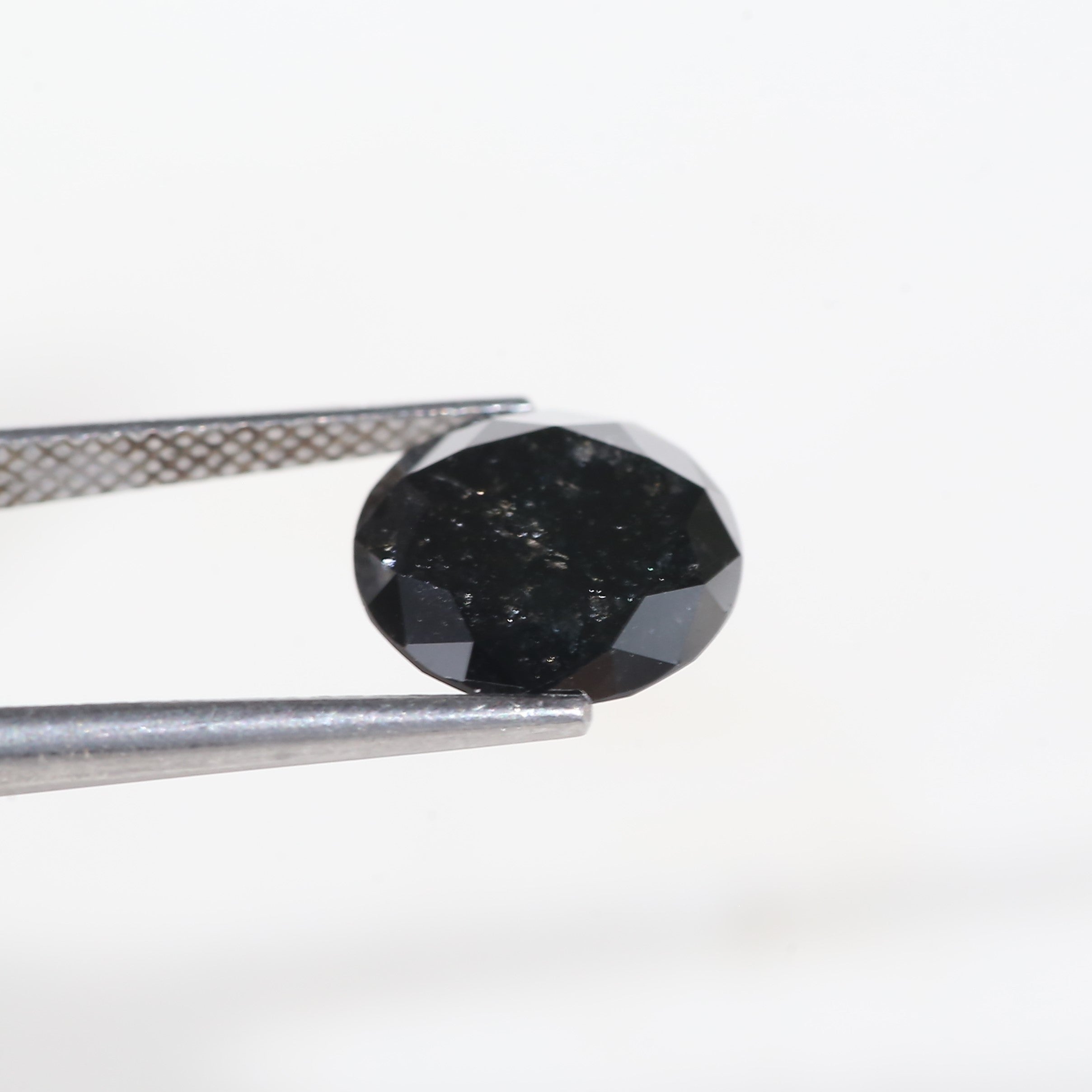 4 Carat Salt and Pepper Diamond Round Shape 10.18 MM