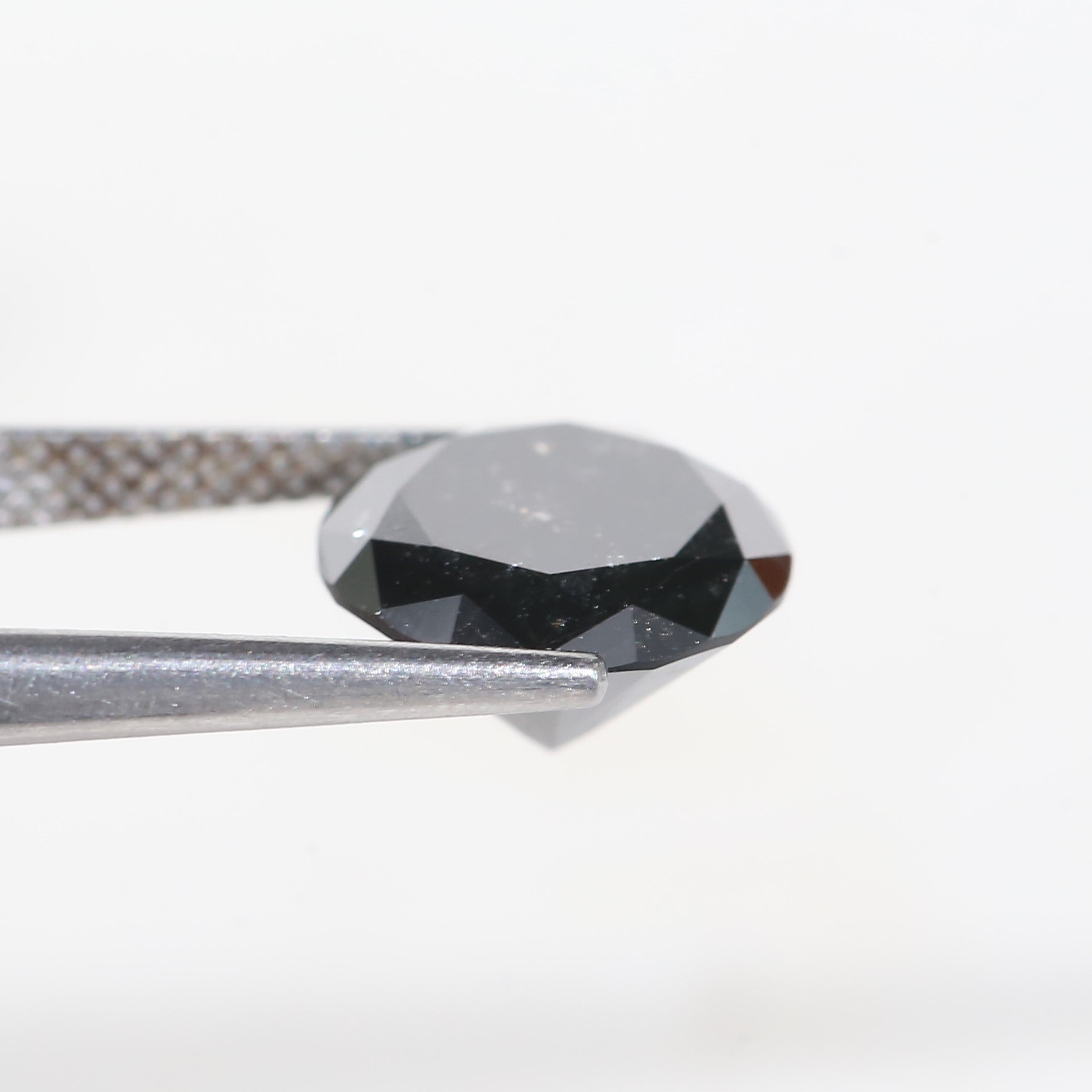 4 Carat Salt and Pepper Diamond Round Shape 10.18 MM