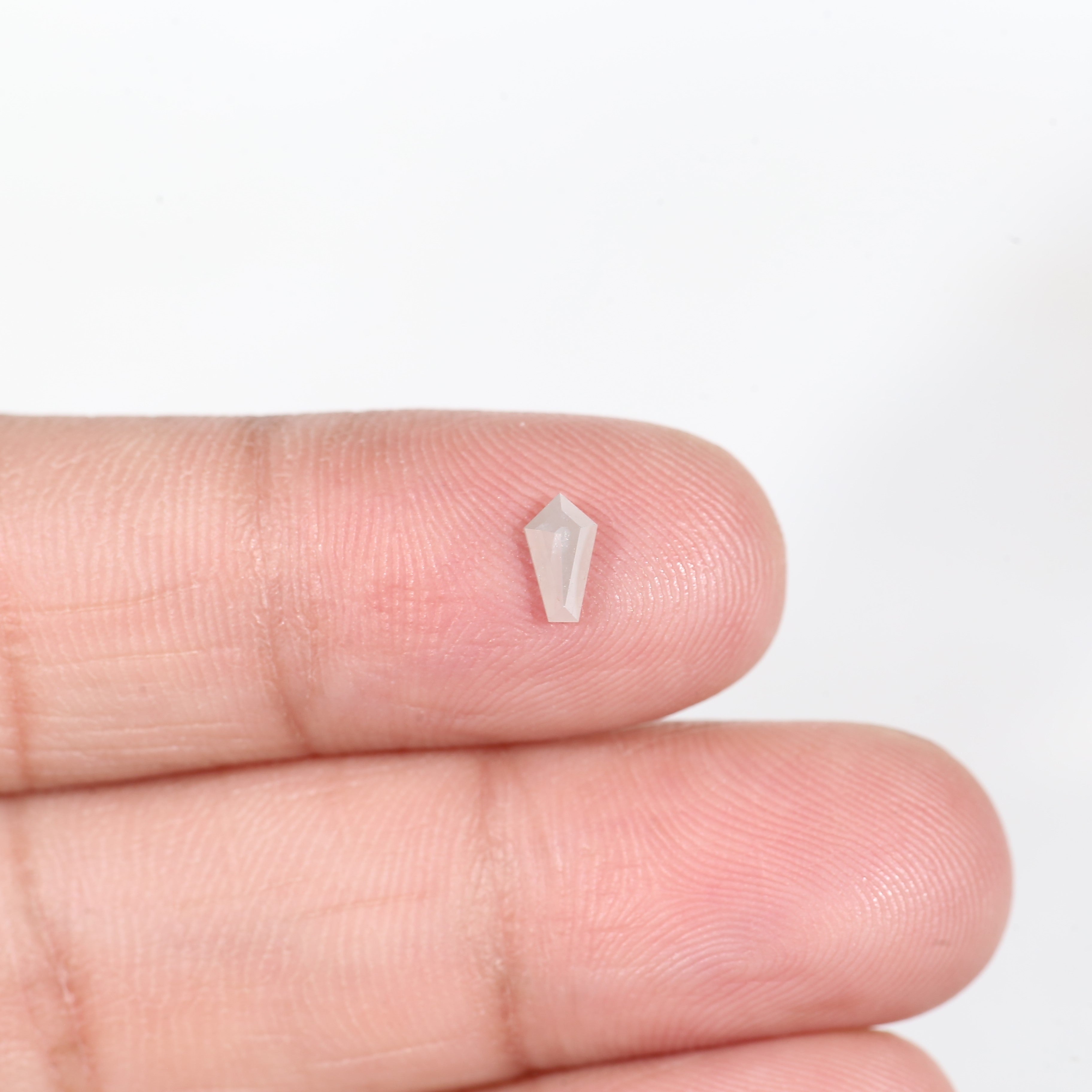0.25 Carat Natural Grey Kite Salt Pepper Diamond 5.8 MM