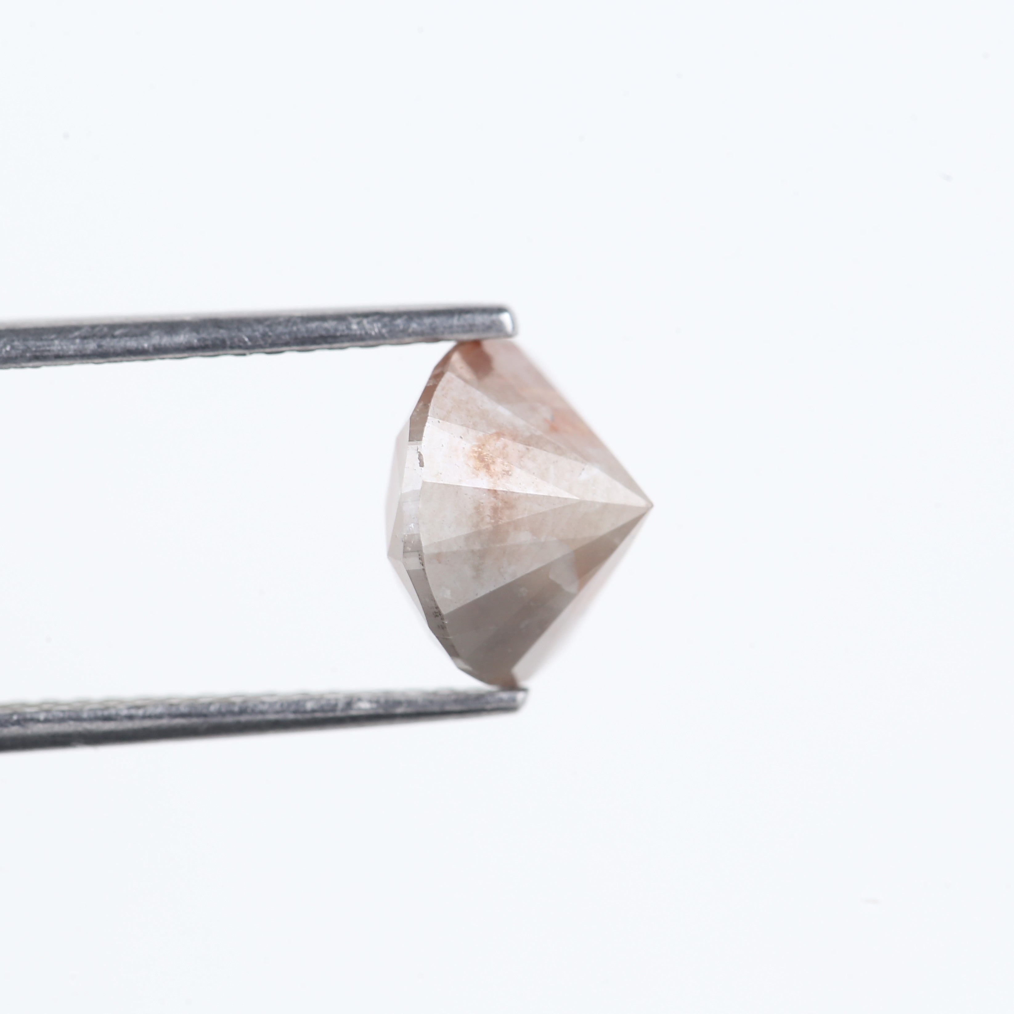 3.18 Carat Natural Round Salt and Pepper Orange Diamond 8.88 MM