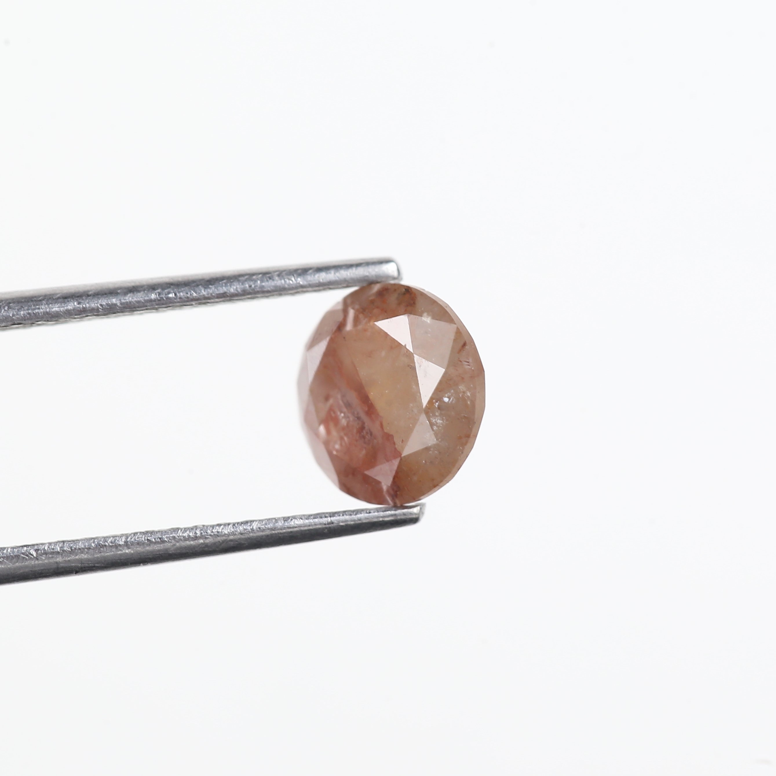 1.51 Carat Round Cut Natural Red Salt And Pepper Diamond 7.10 MM