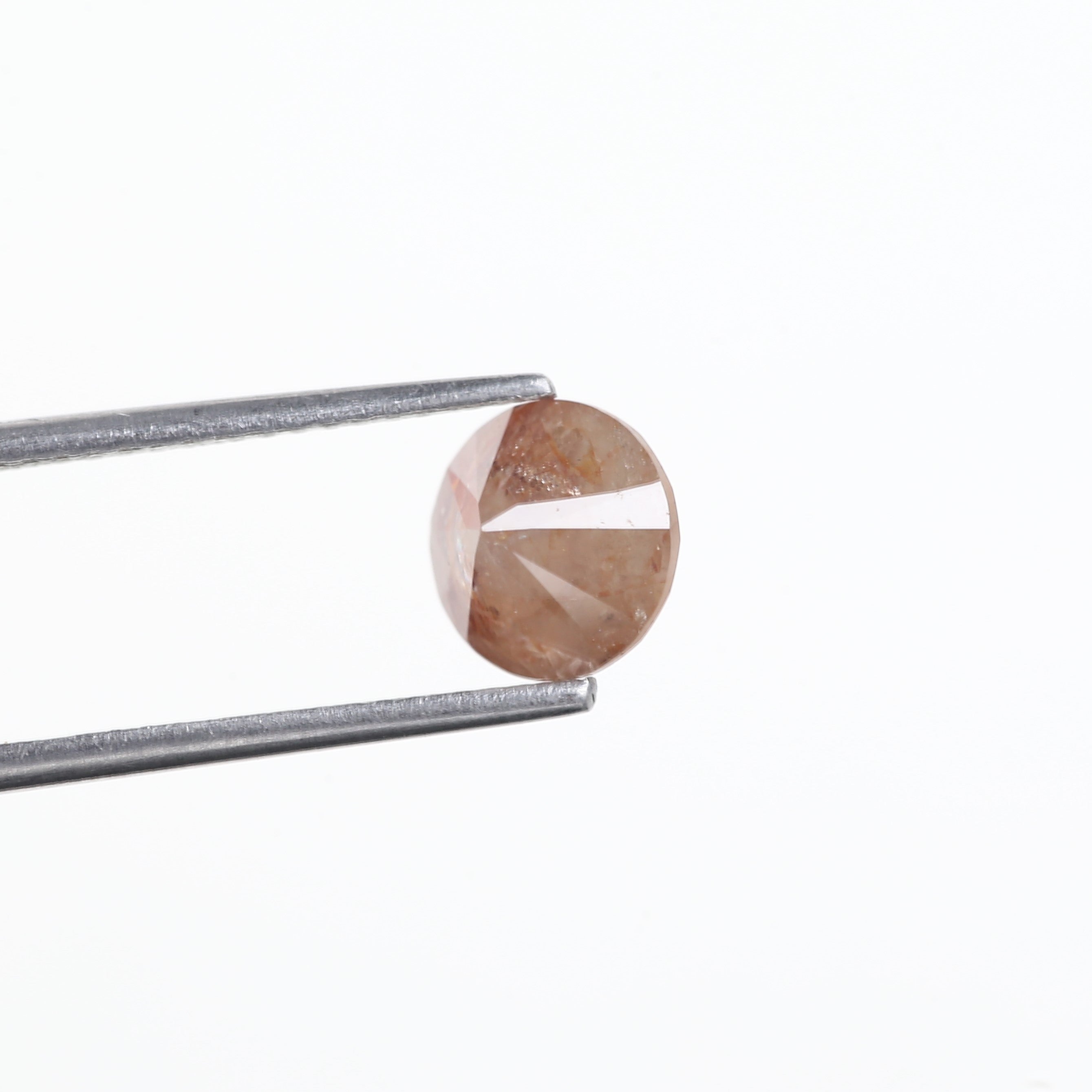 1.51 Carat Round Cut Natural Red Salt And Pepper Diamond 7.10 MM