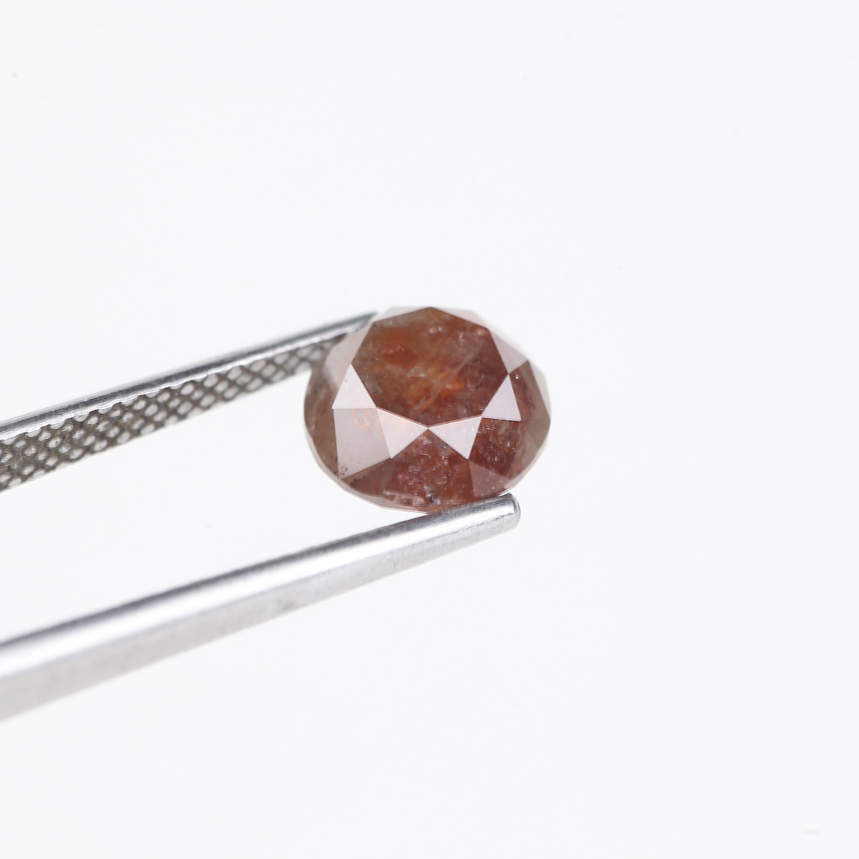 2.20 Carat Salt and Pepper Round Cut Diamond For Celestial Rings 7.36 MM