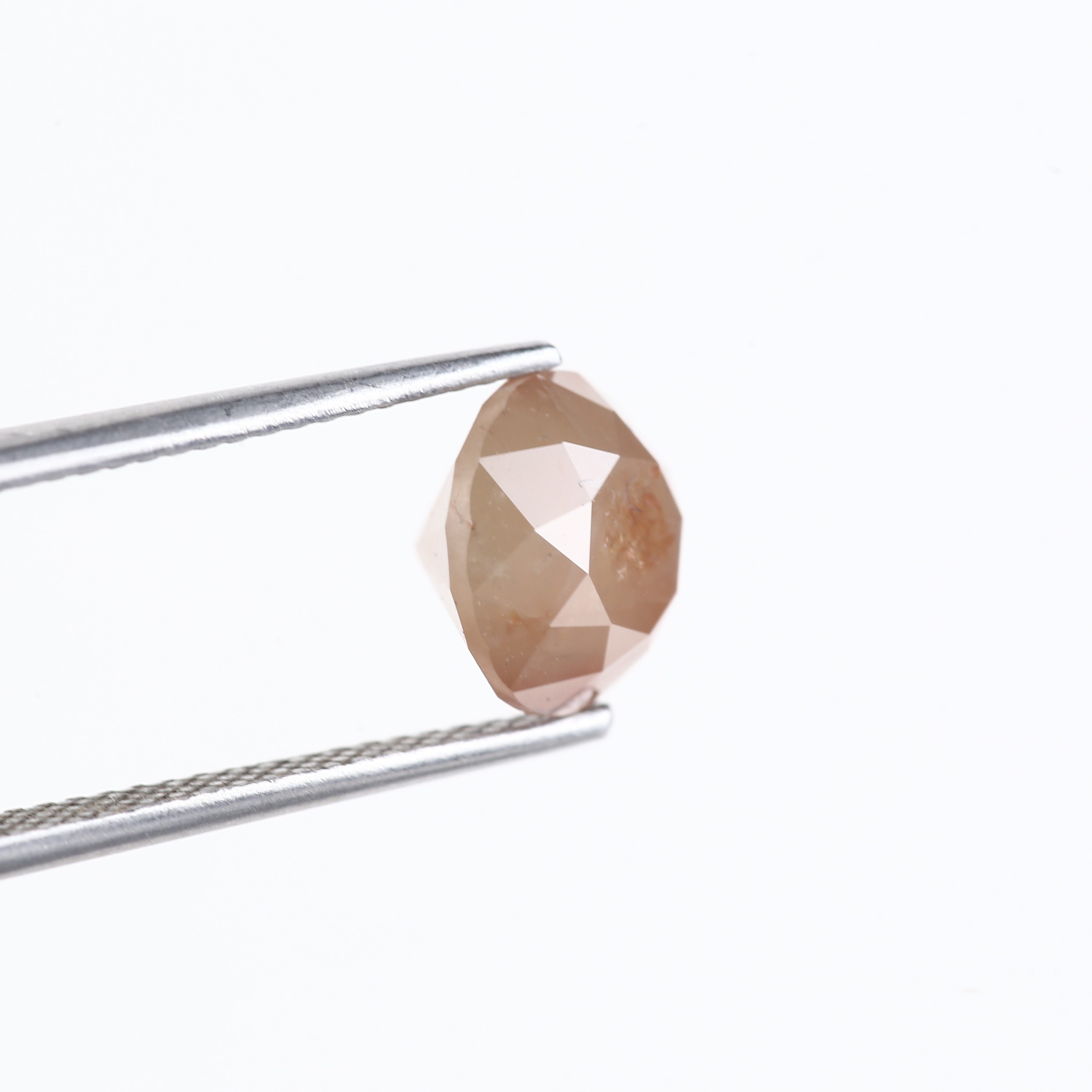 3.30 Carat Natural Red Peach Pink Round Cut Natural Loose Diamond 8.59 MM