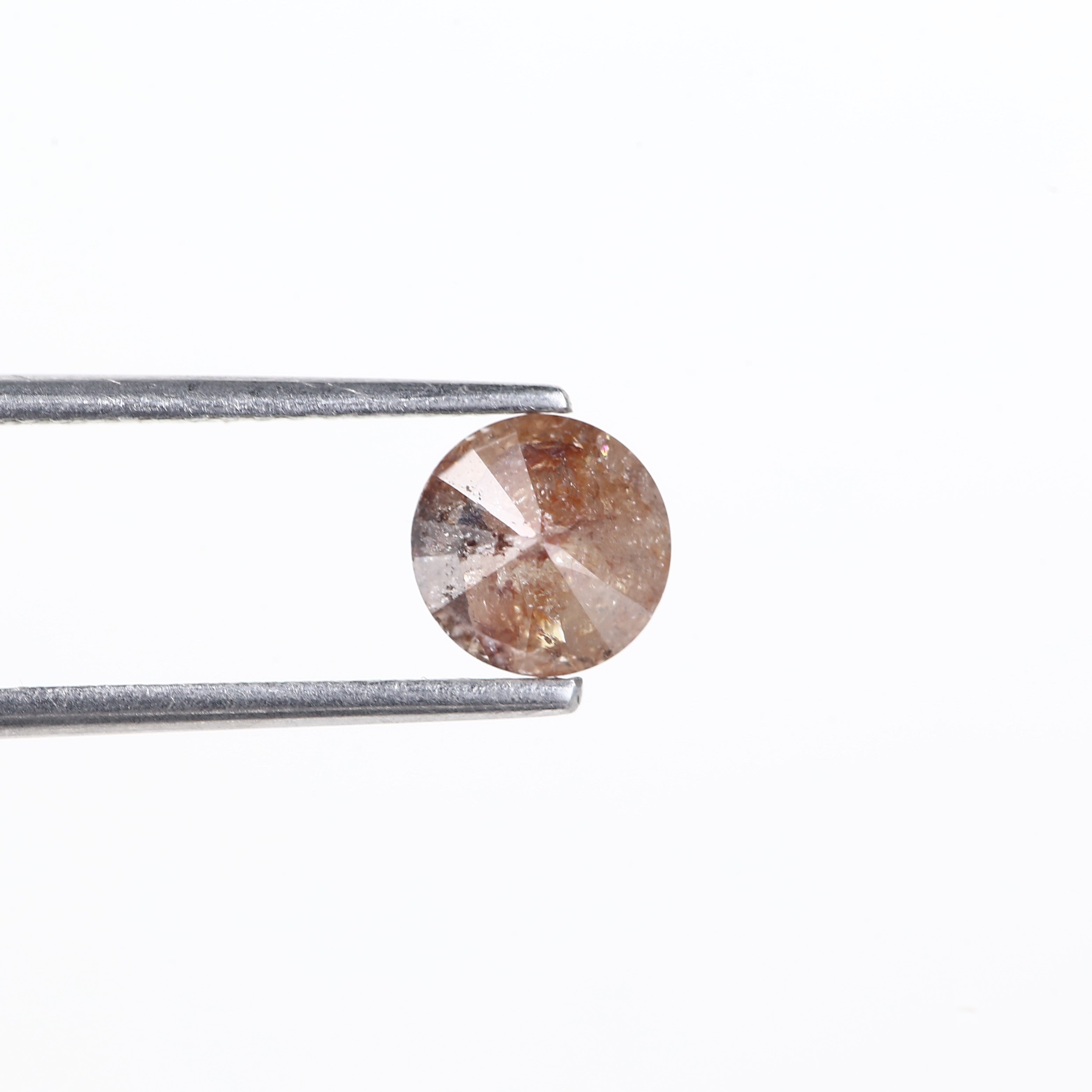 0.88 Carat Natural Salt And Pepper Round Diamond 6.15 MM