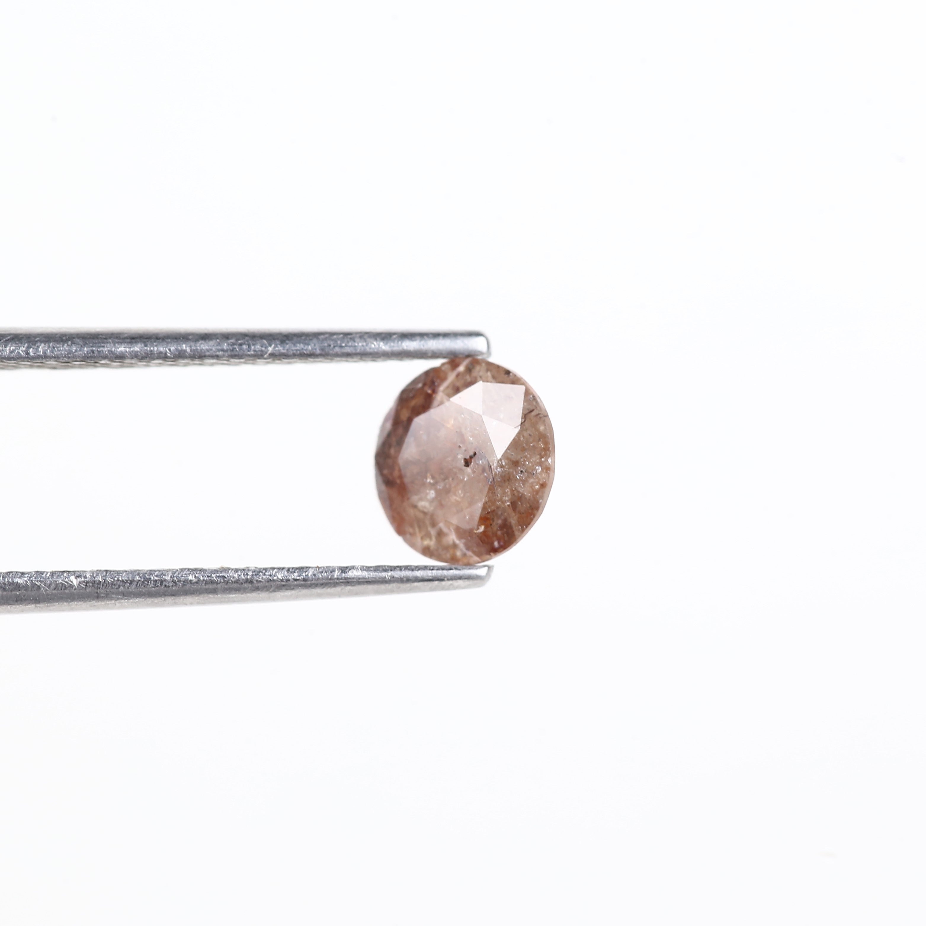 0.88 Carat Natural Salt And Pepper Round Diamond 6.15 MM