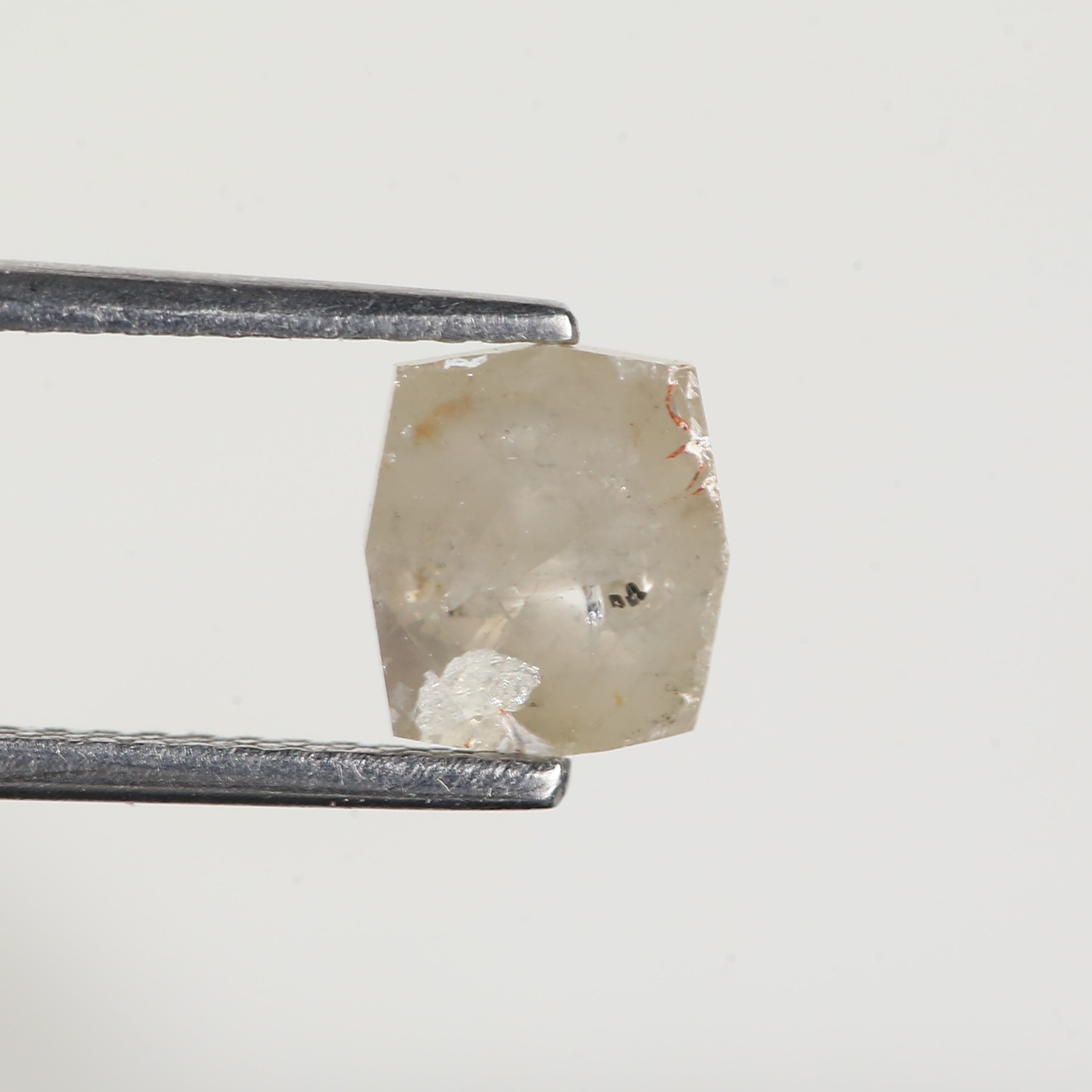 1.2 Carat Grey Hexagon Salt and Pepper Diamond 6.9 MM