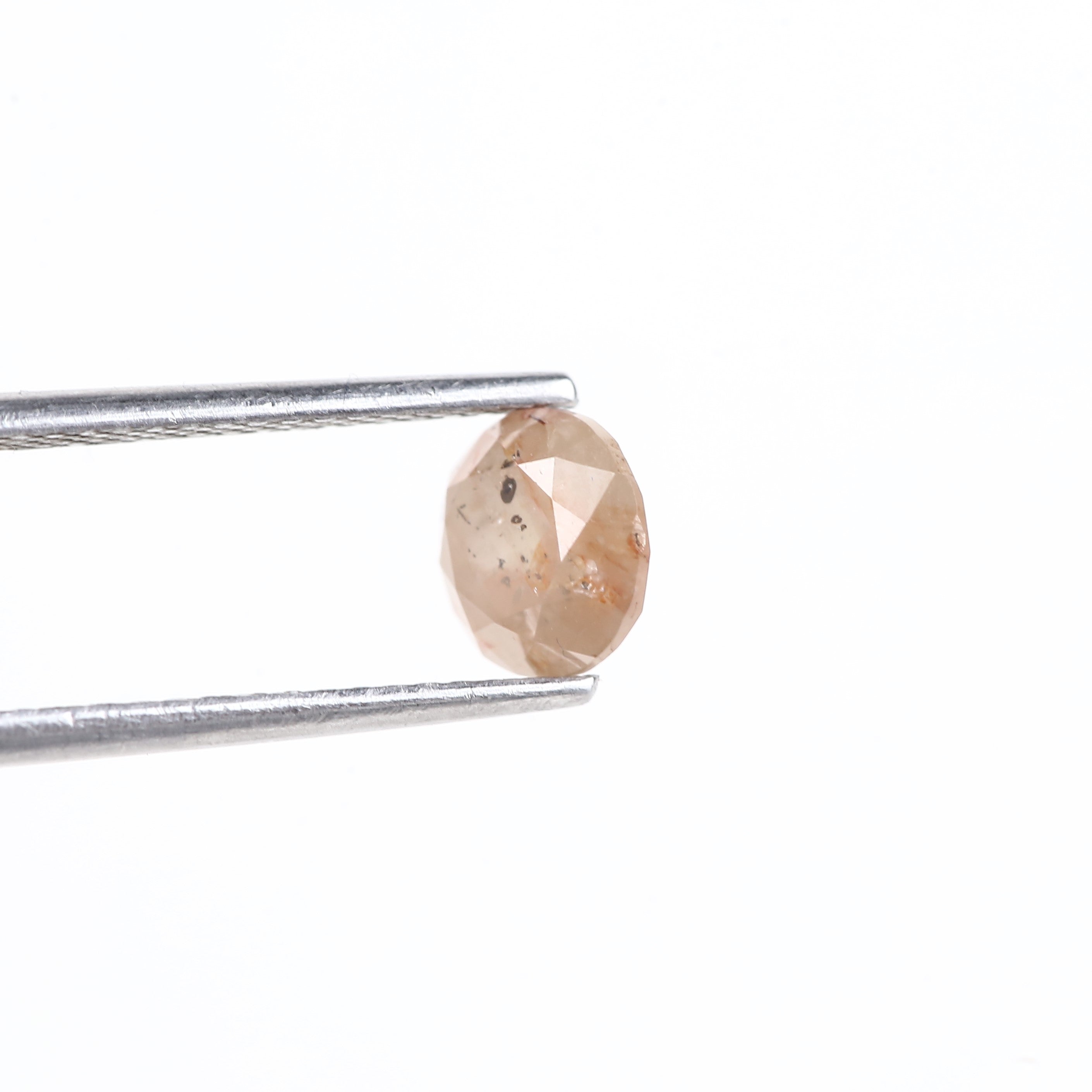 1.29 Carat Round Champagne Salt and Pepper Diamond 6.25 MM