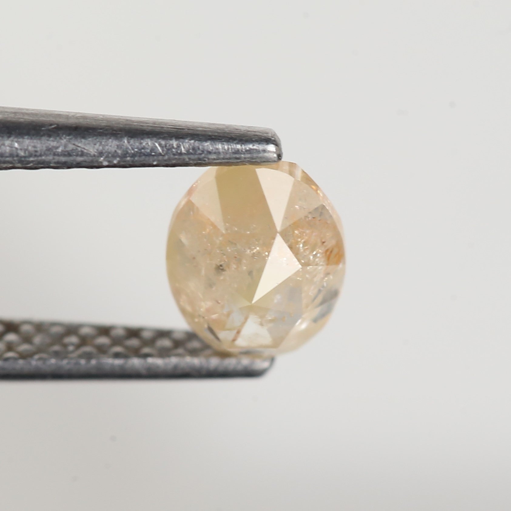 0.80 Carat Natural Yellow Oval Cut Salt and Pepper Diamond 6.2 MM