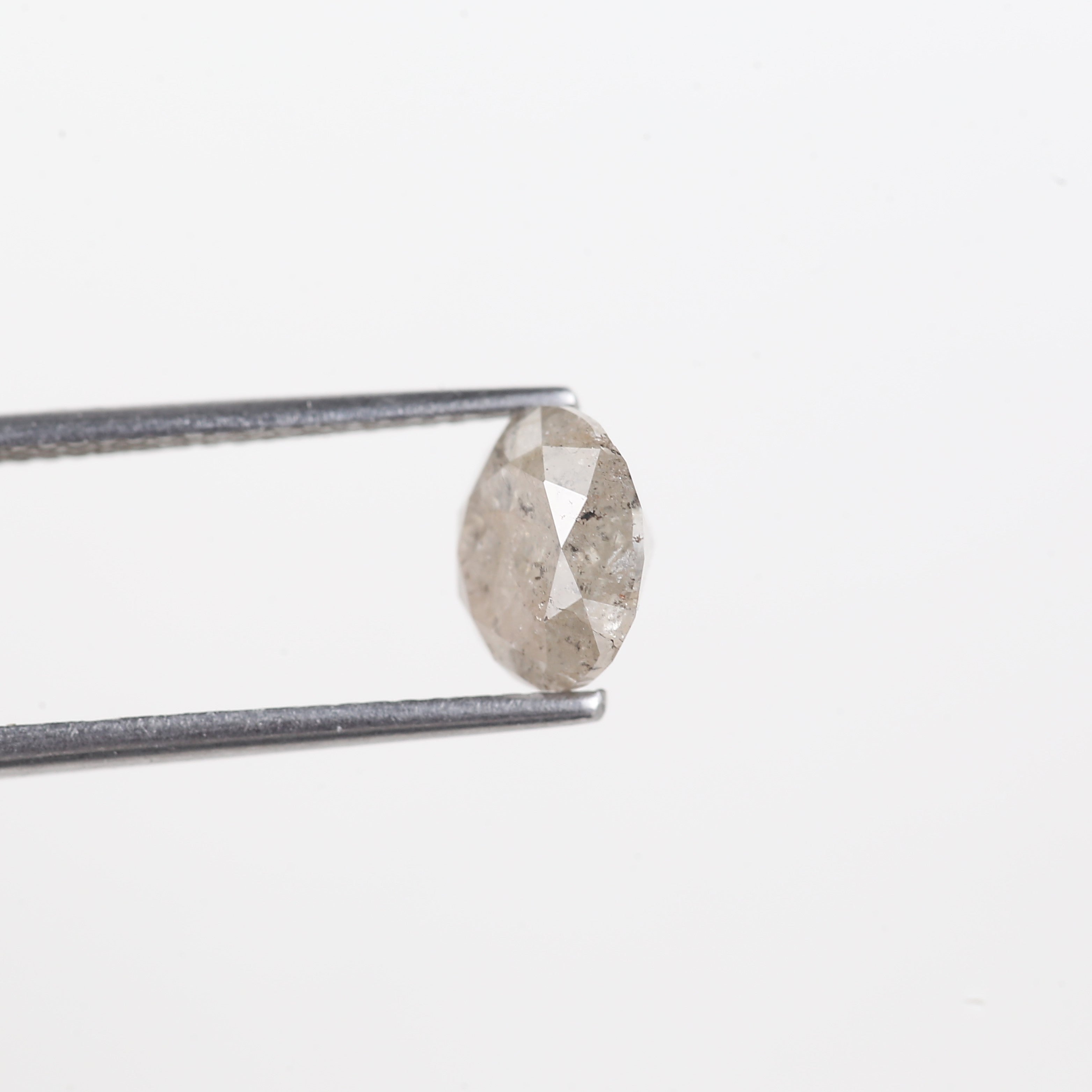 2 Carat Salt And Pepper Diamond Natural Icy Grey Round Cut Loose 7.70 MM