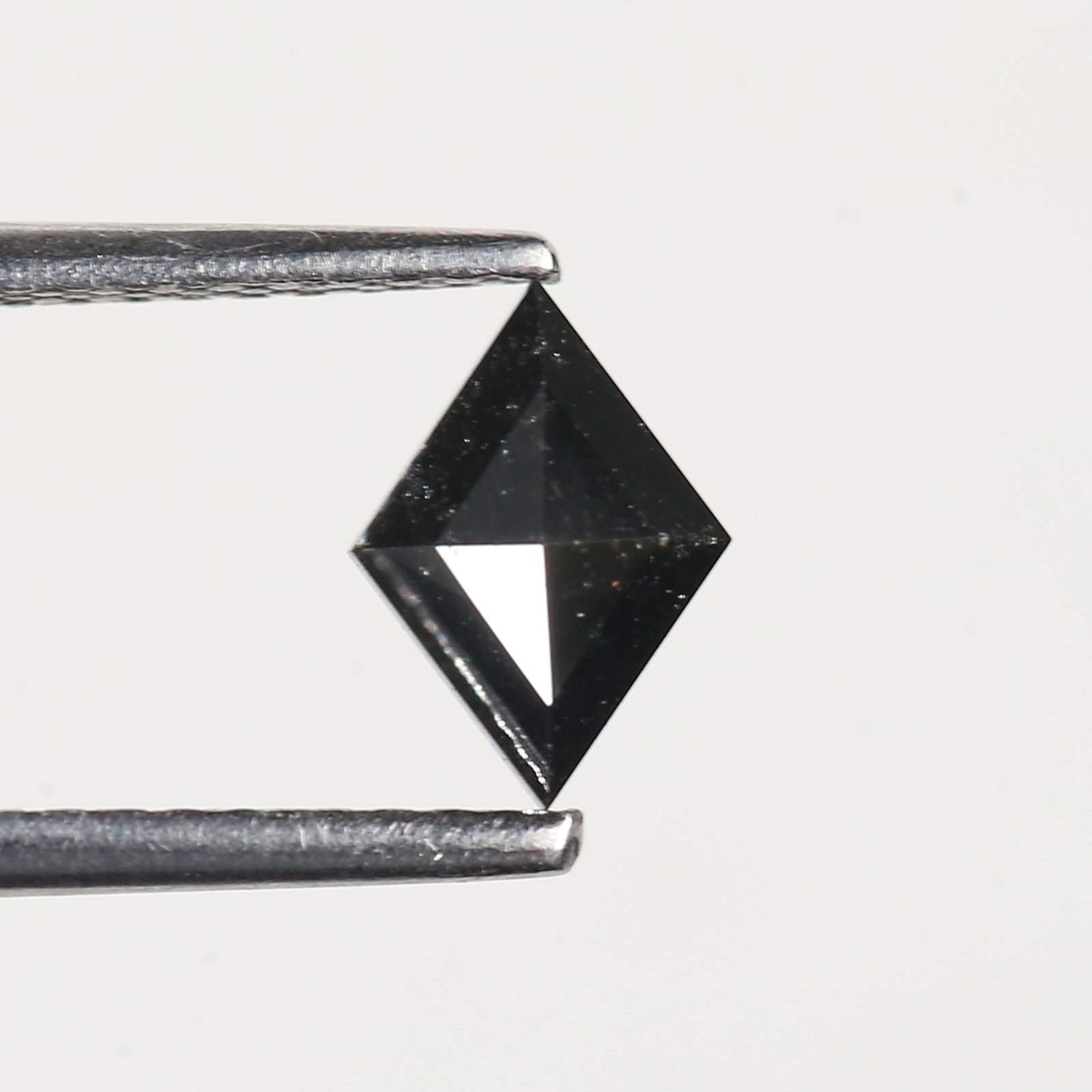 0.55 Carat Lozenge Natural Black Salt and Pepper Loose Diamond 7.2 MM