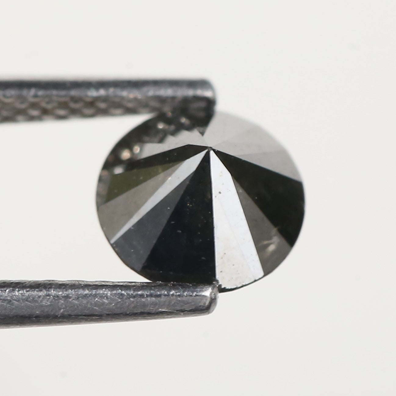 0.91 Carat Round Black Salt and Pepper Loose Diamond 6.3 MM