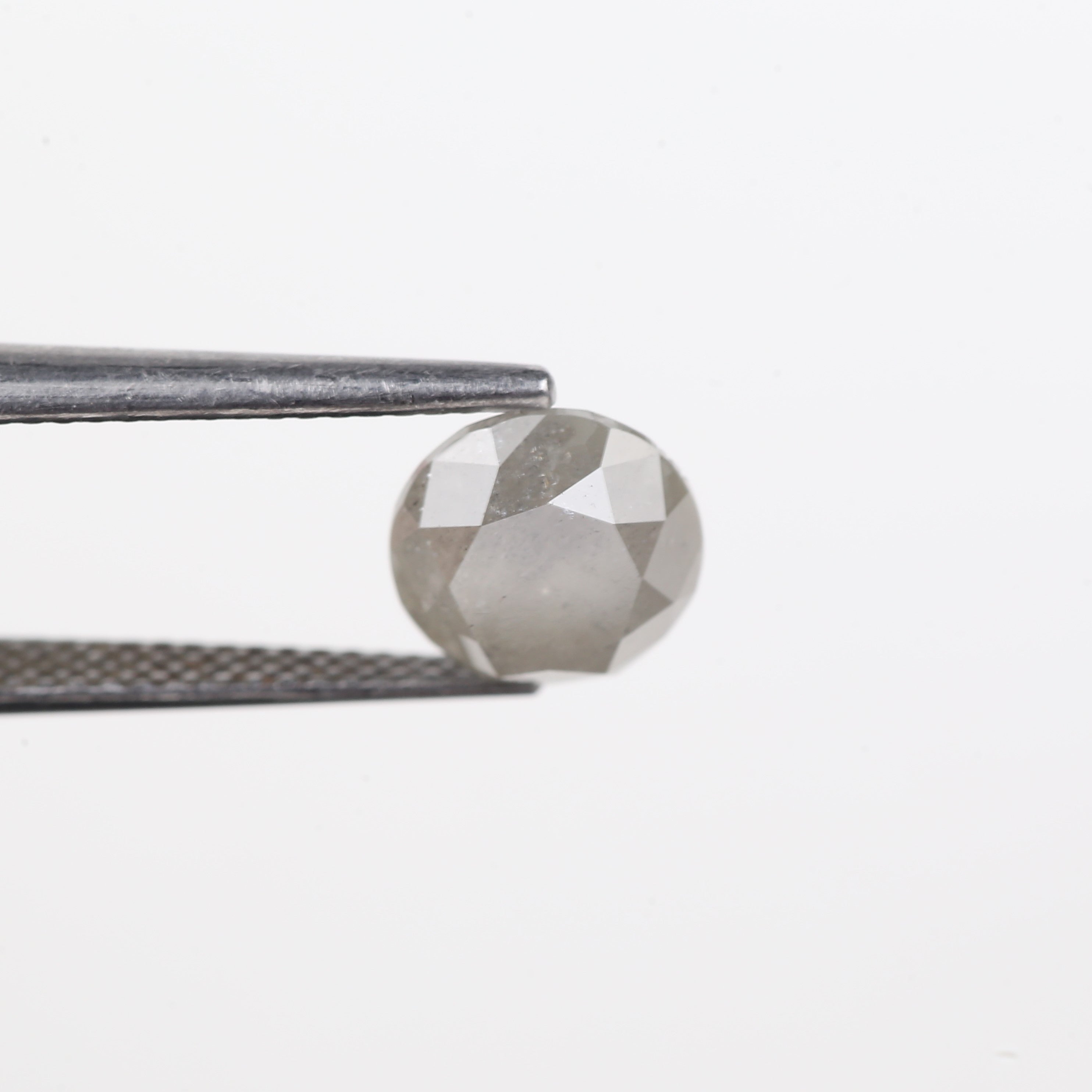 2.50 Carat Salt And Pepper Diamond Natural Grey Round Cut Loose 7.85 MM