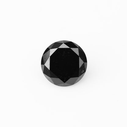 black loose diamond round