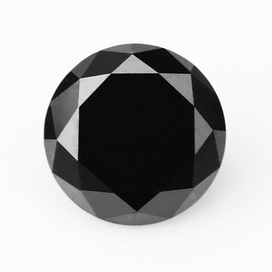round brilliant cut black diamond 6.5 mm