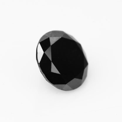 round cut black loose diamond aaa