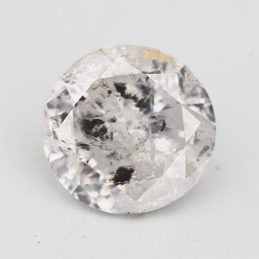 0.48 Carat Natural Icy Diamond Round Salt and Pepper Diamond 4.9 MM - Blackdiamond