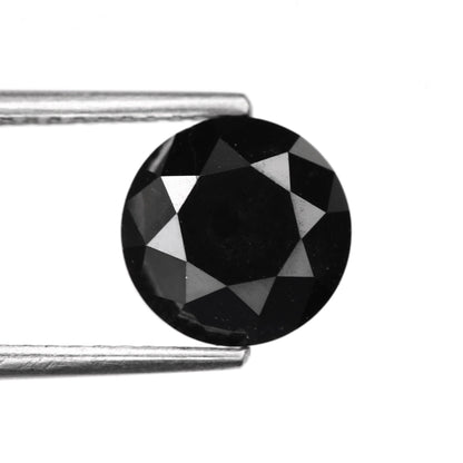 Round Brilliant Cut Fancy Natural Black Diamond