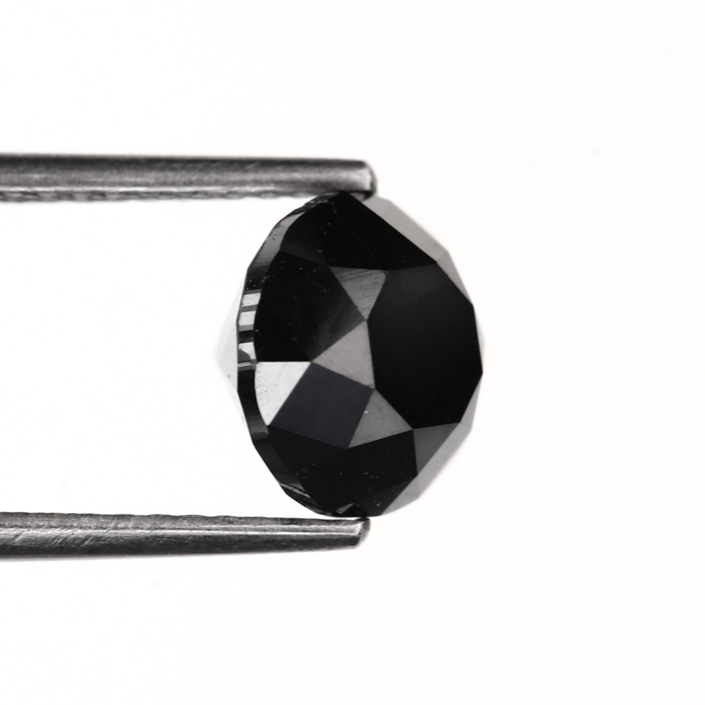 Round Fancy Natural Black Diamond