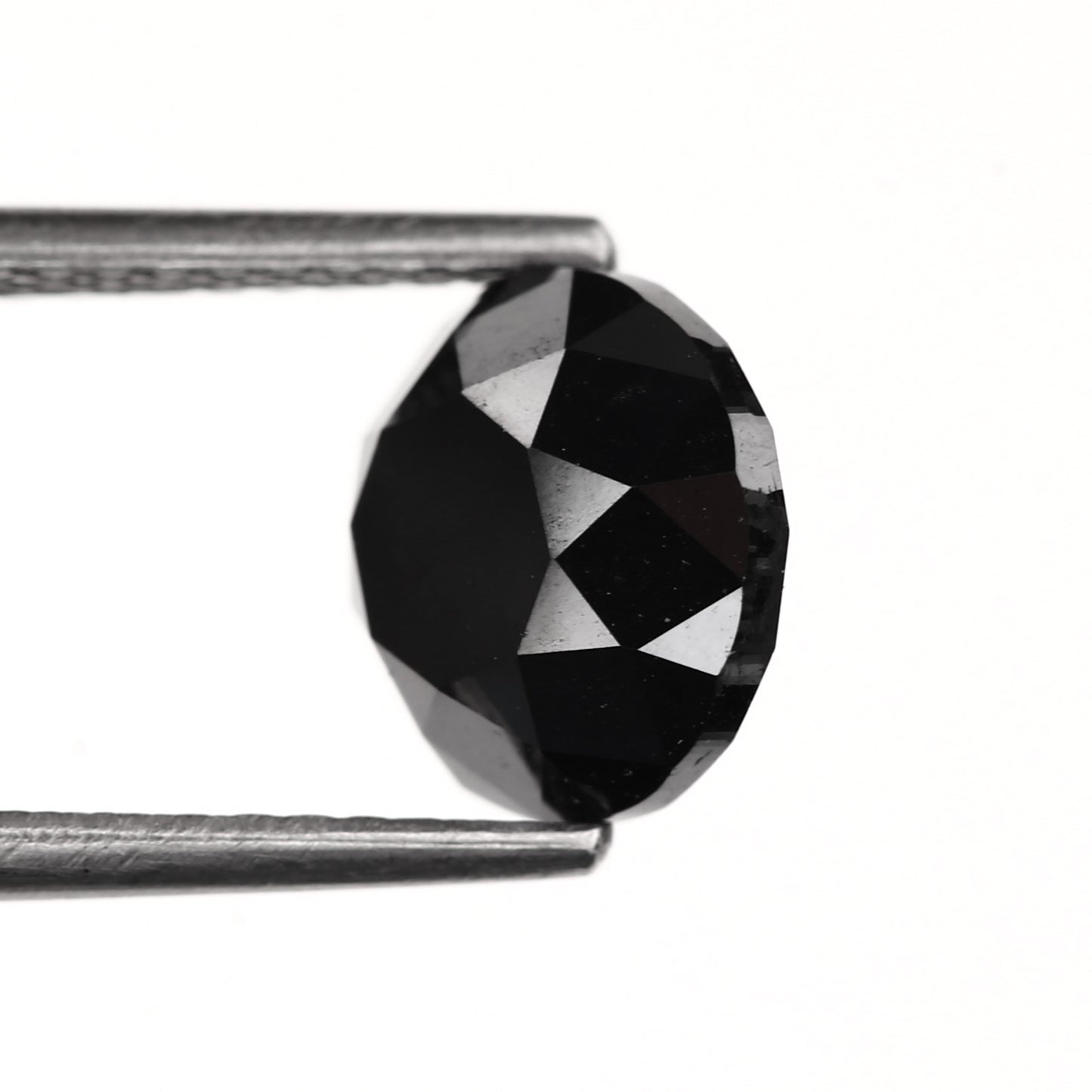 Round Natural Black Diamond