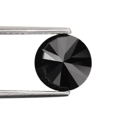 Round Natural Black Diamond