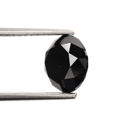 Round Natural Black Diamond